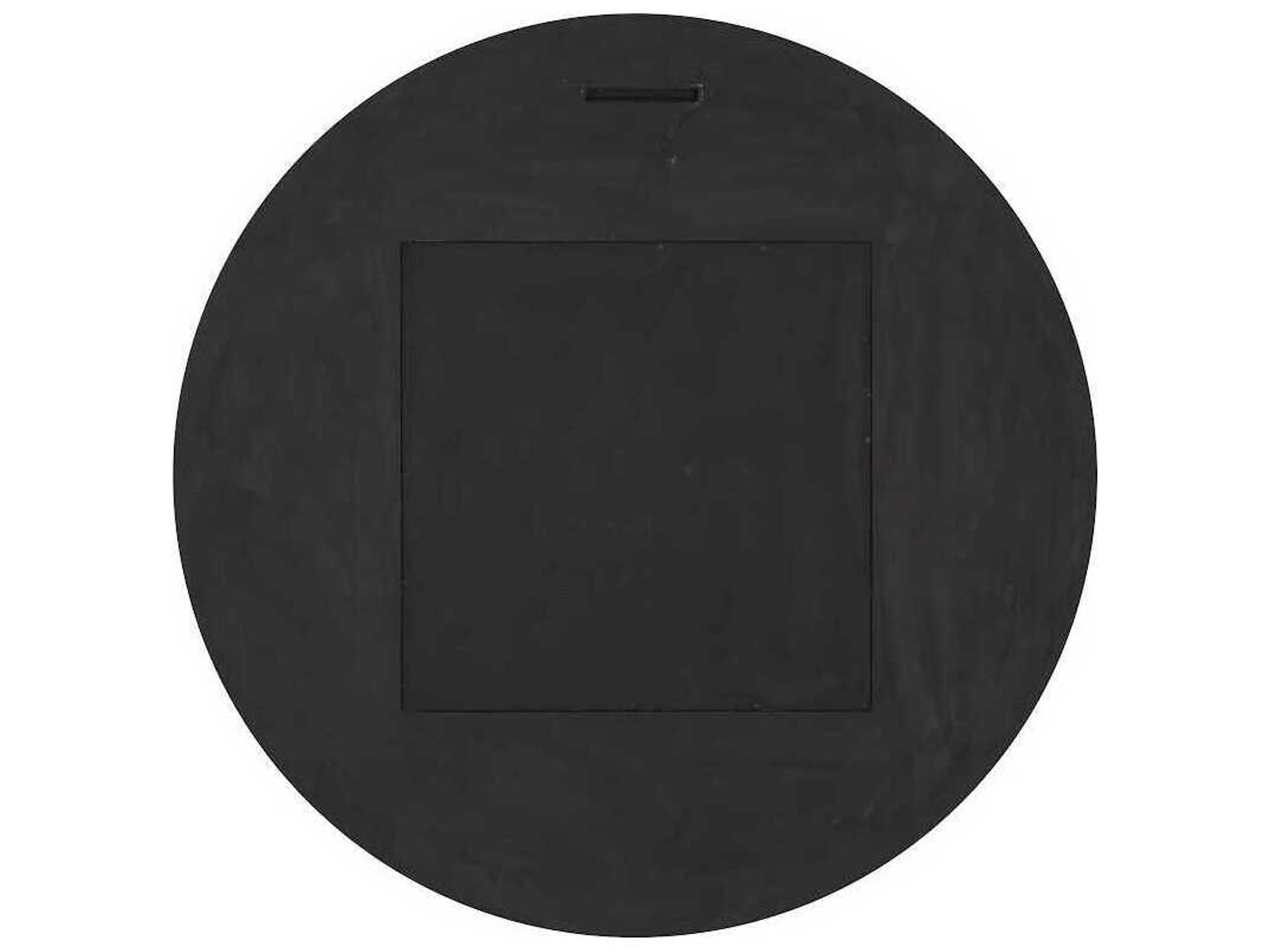 Phillips Collection Black & Gold Round Wall Mirror