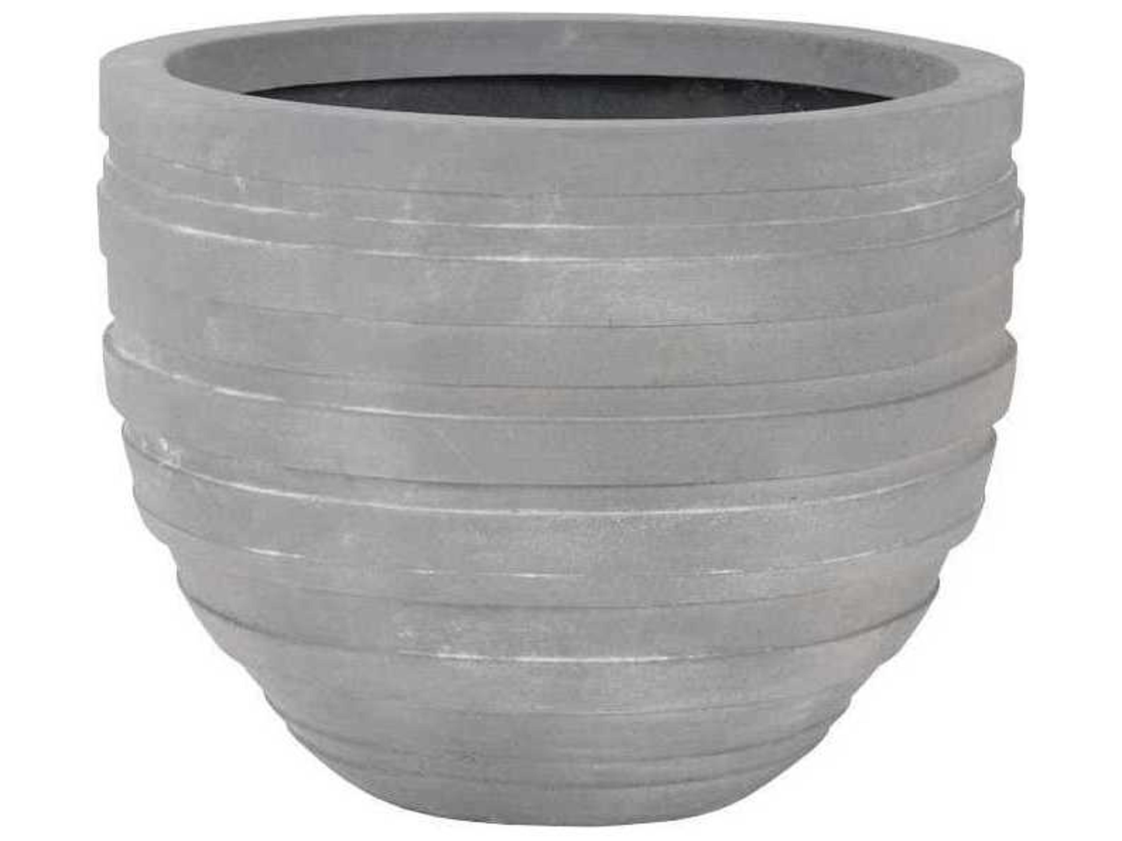 June Raw Gray 28" Plant Stand