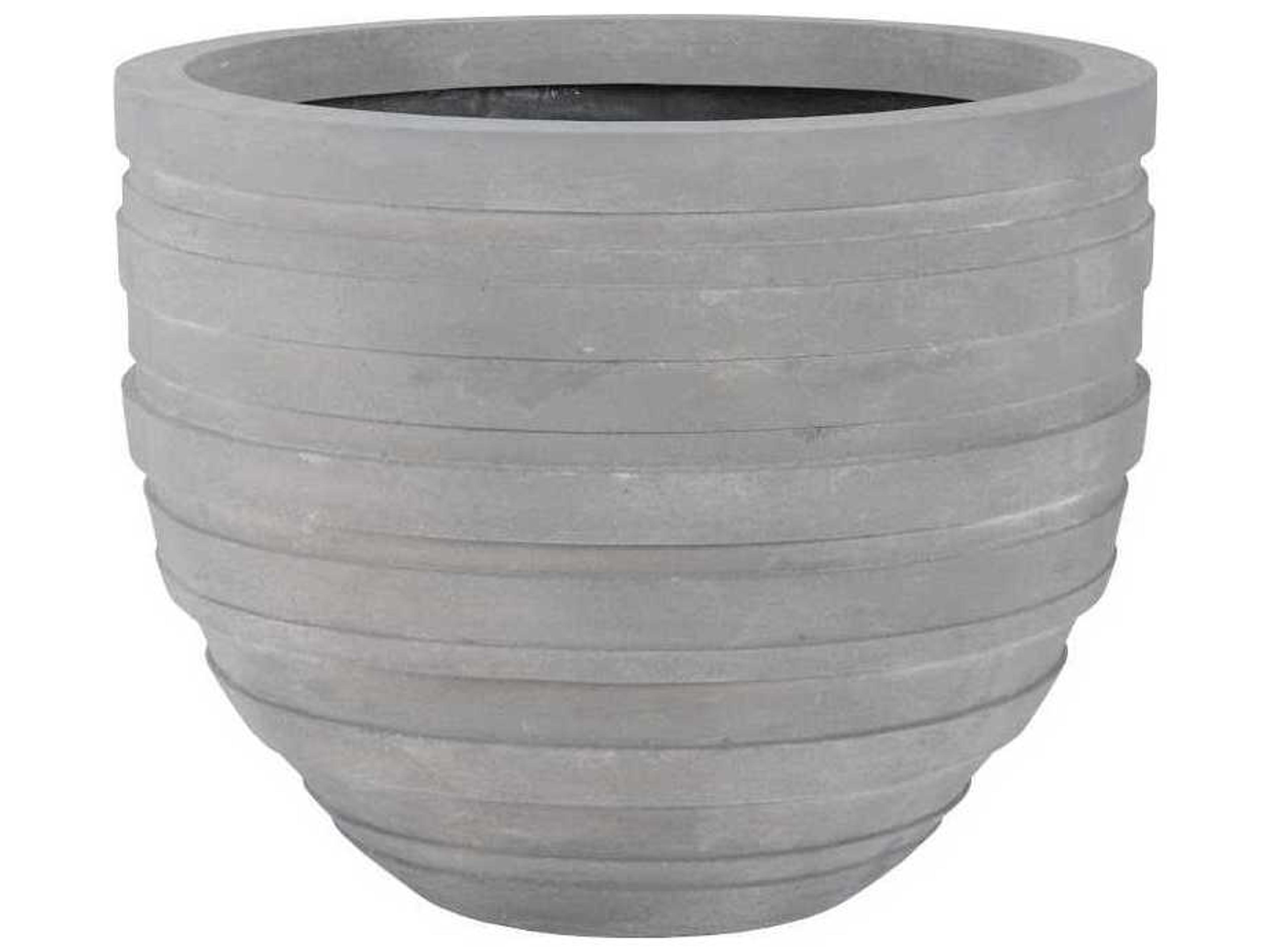 June Raw Gray 35" Plant Stand