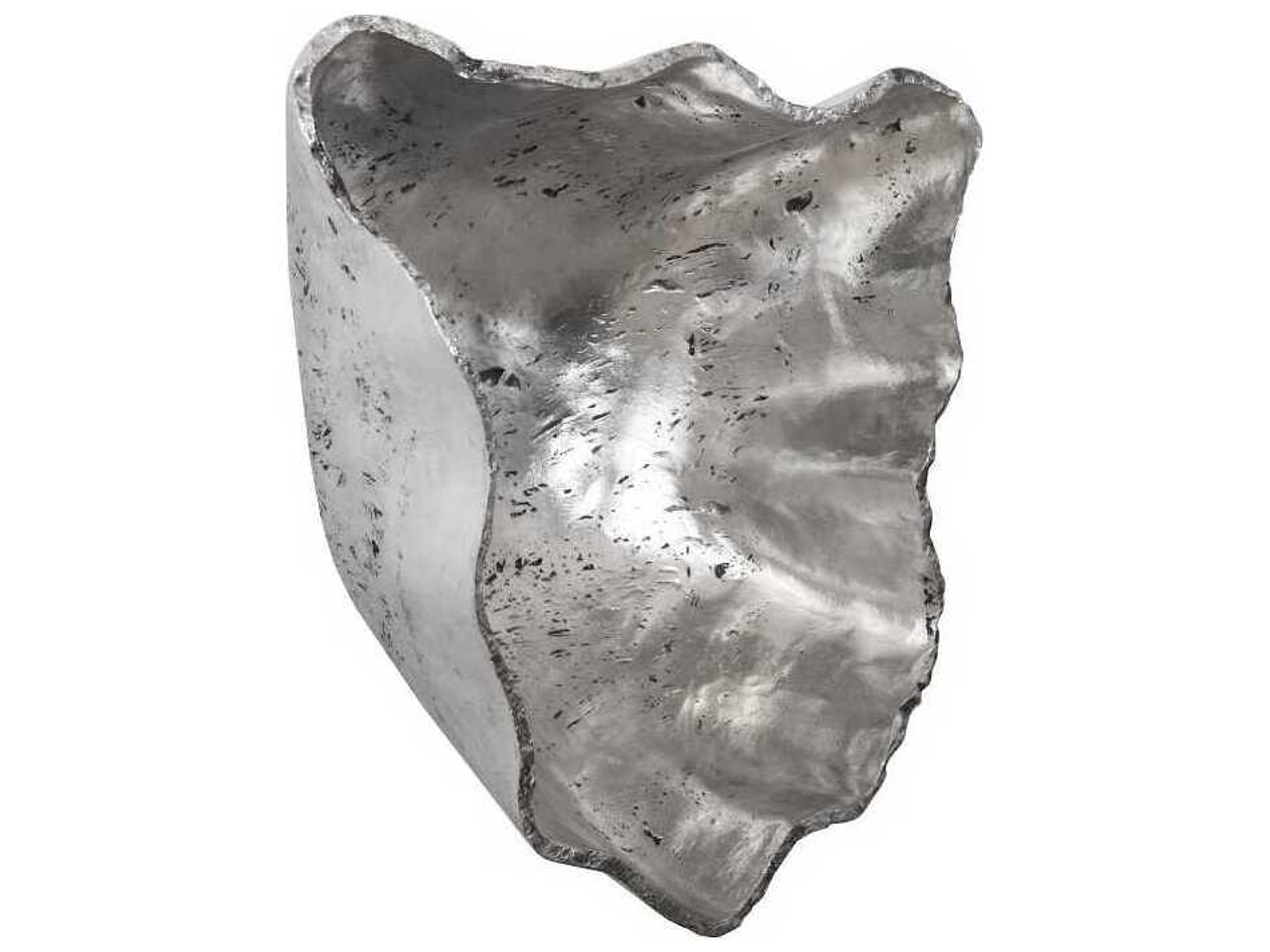 Phillips Collection Cast Onyx Wall Bowl Silver 3D Wall Art