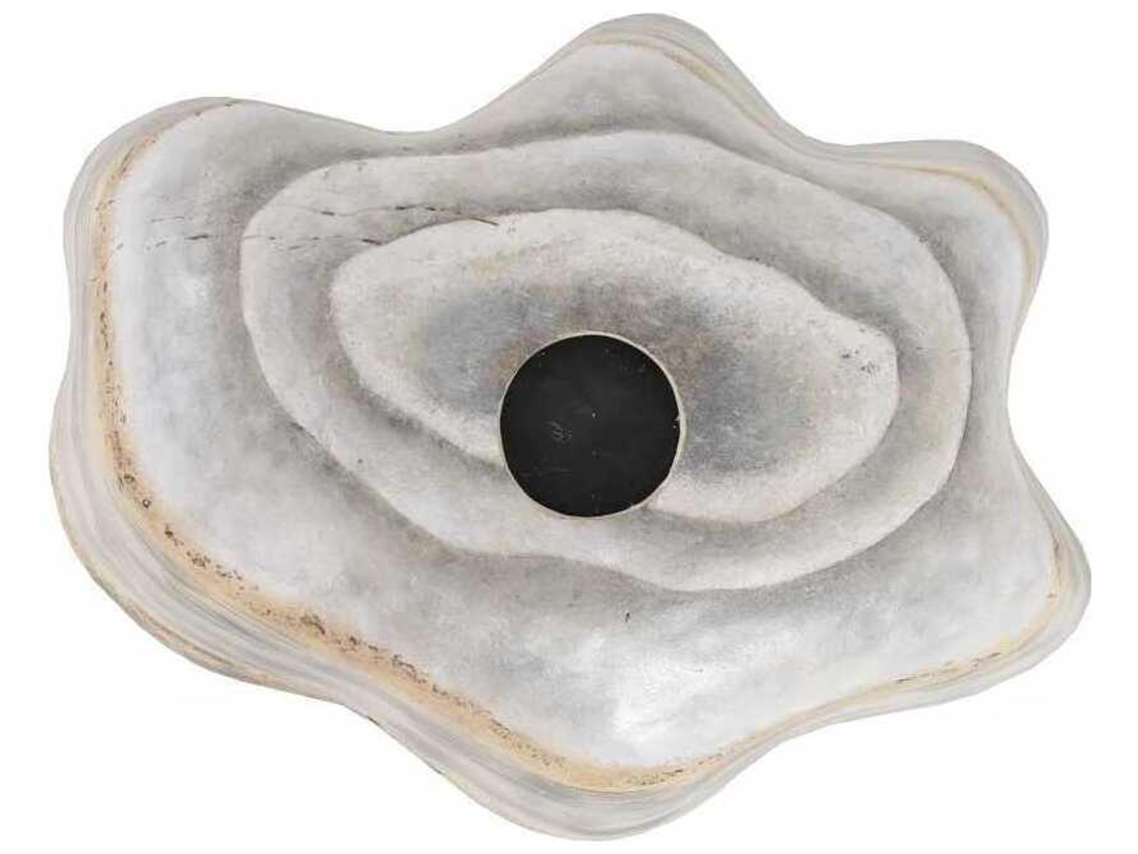 Phillips Collection Cast Onyx Wall Bowl Faux Finish 3D Wall Art