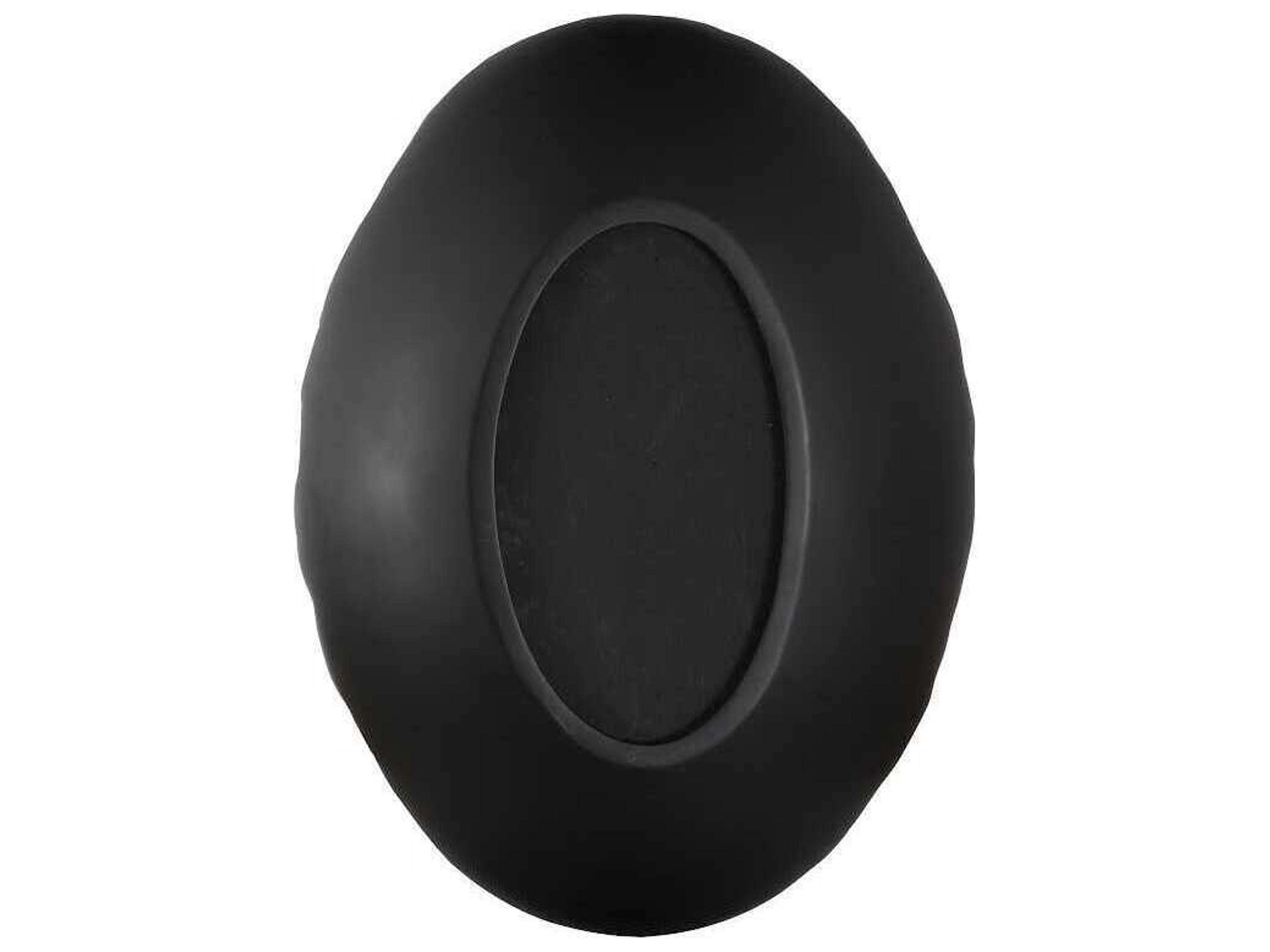 Phillips Collection Gold Leaf / Black Oval Wall Mirror