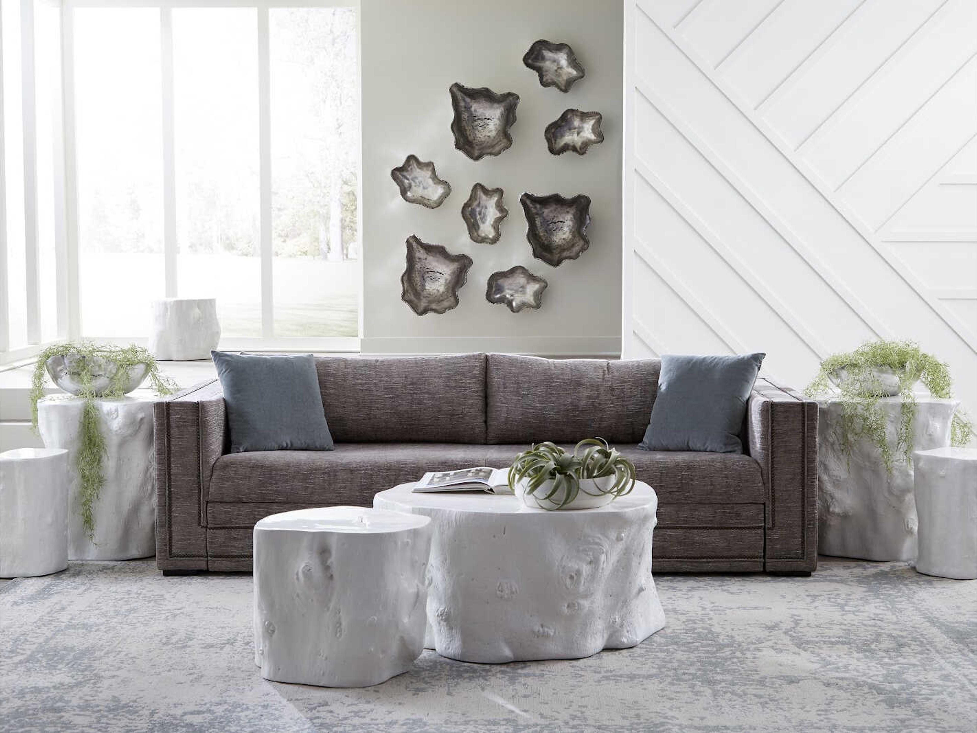 Phillips Collection Resin White End Table