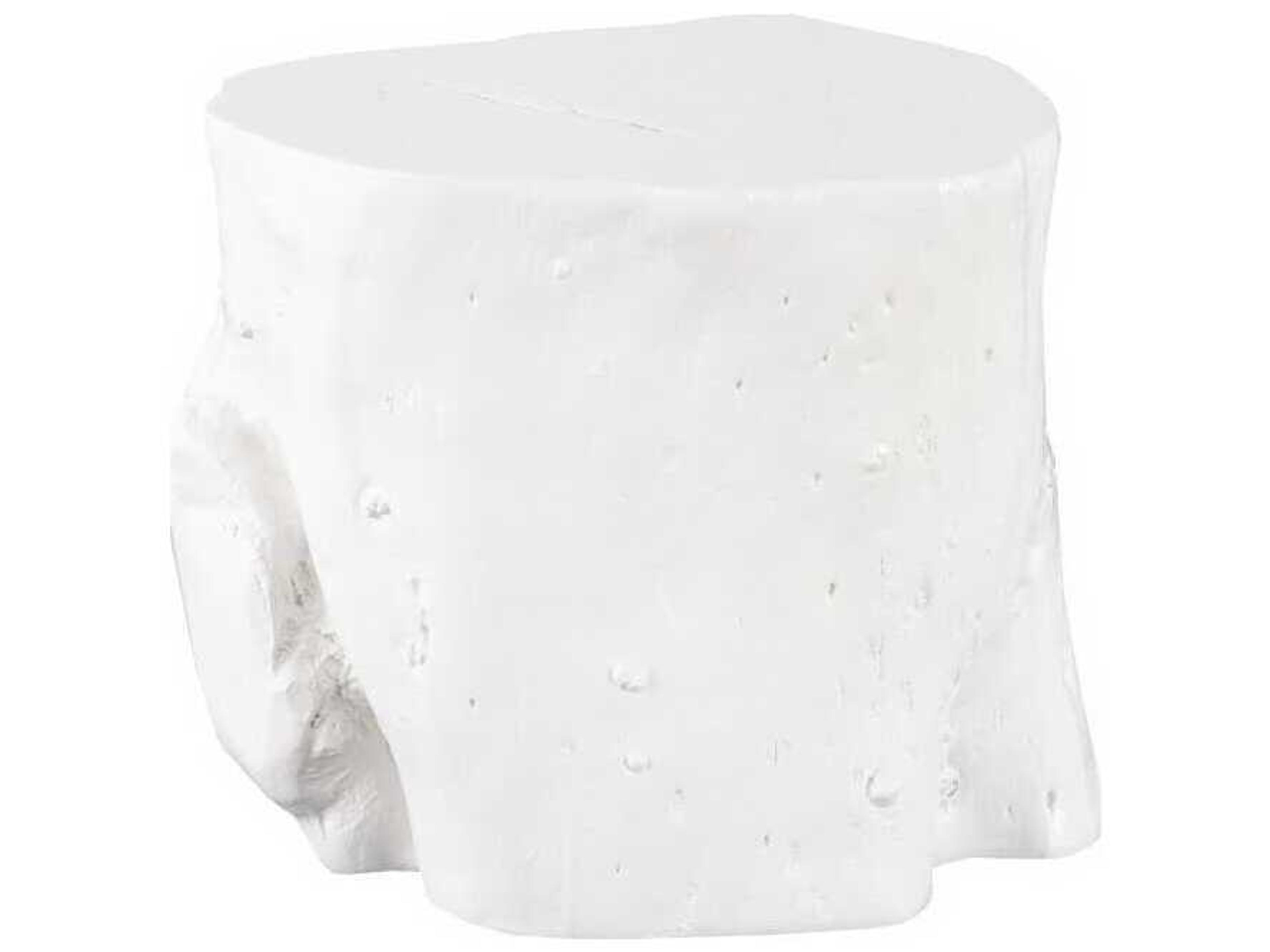 White Accent Stool