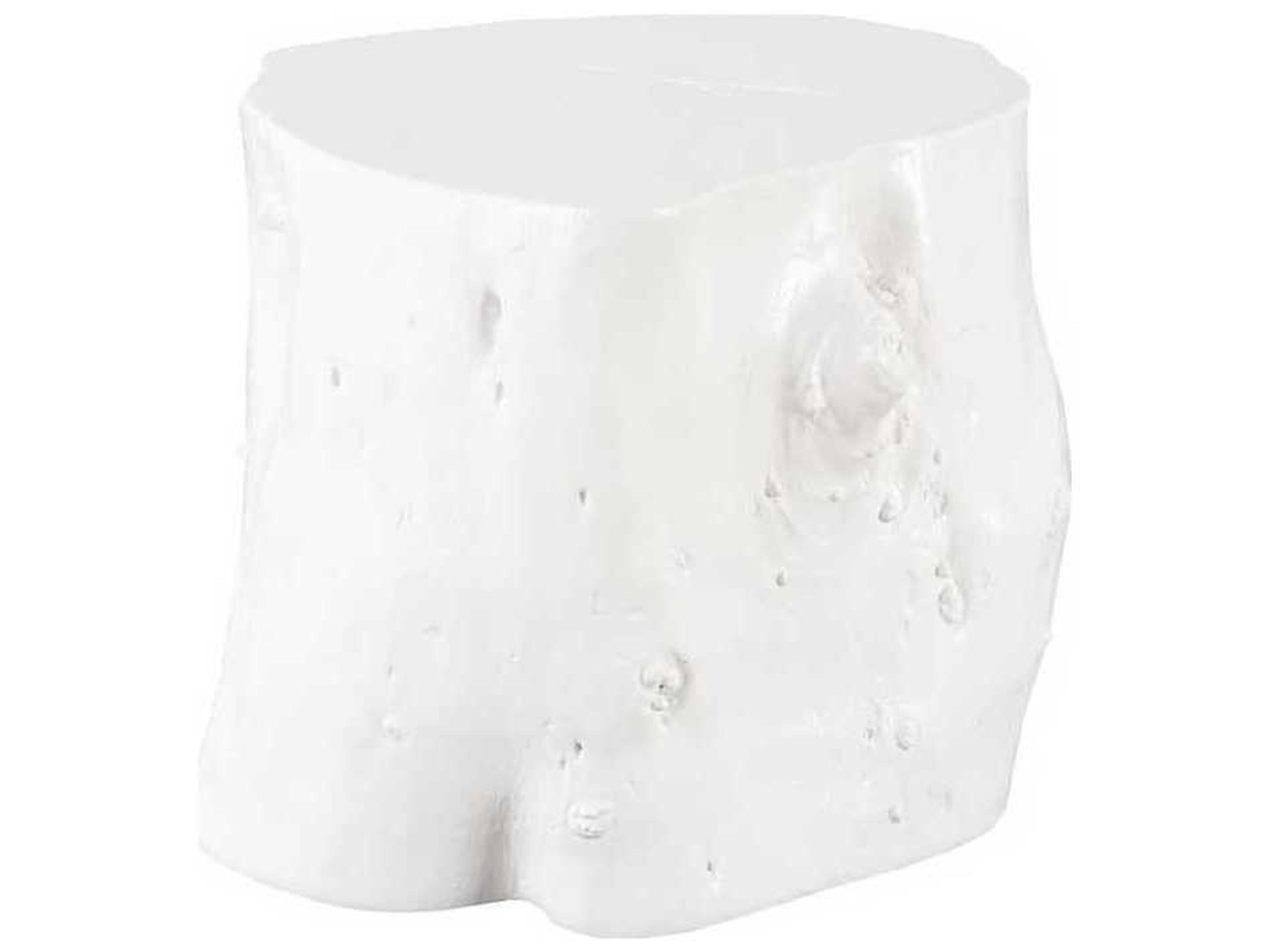 Phillips Collection White Accent Stool