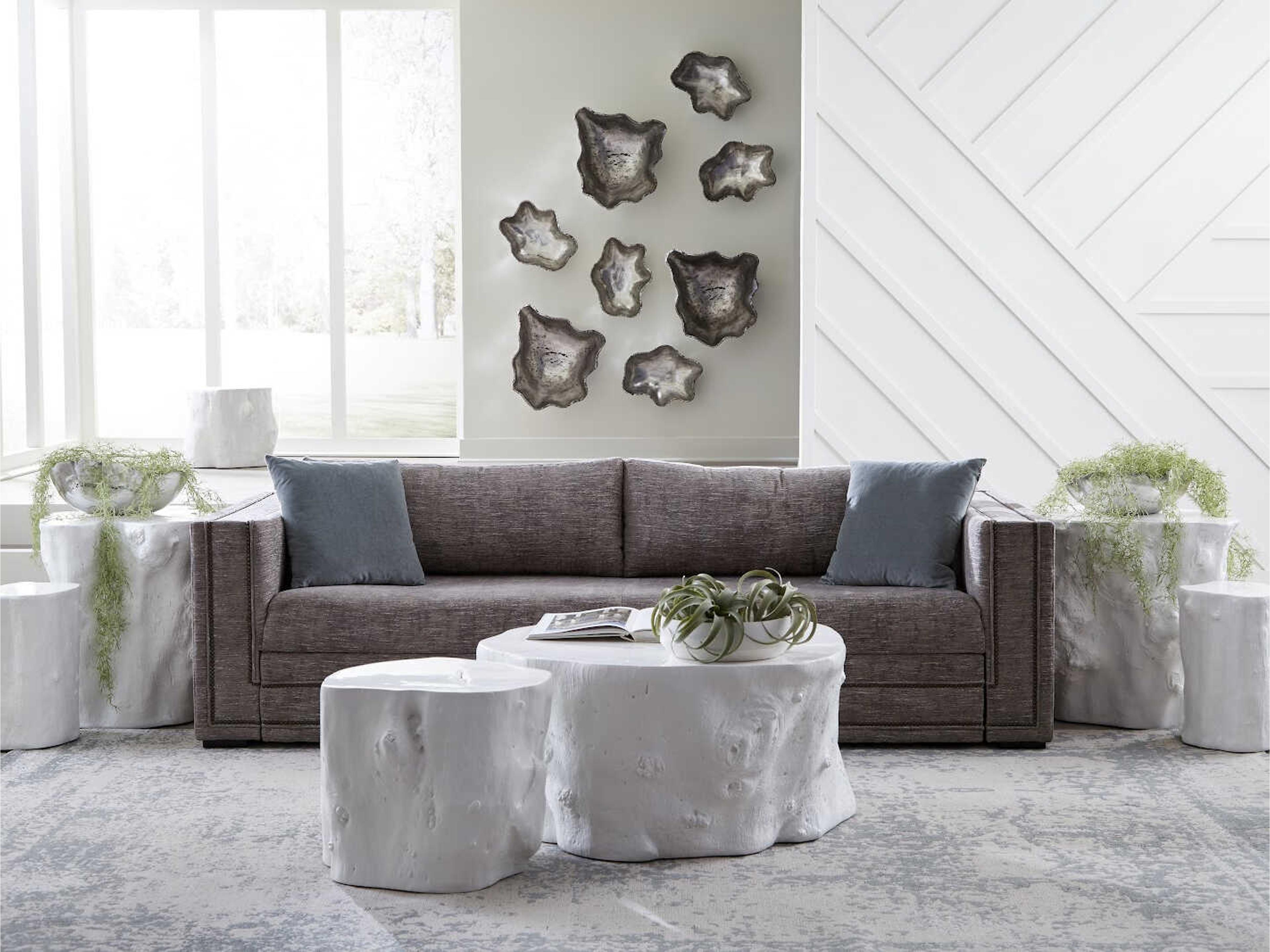 Phillips Collection White Accent Stool