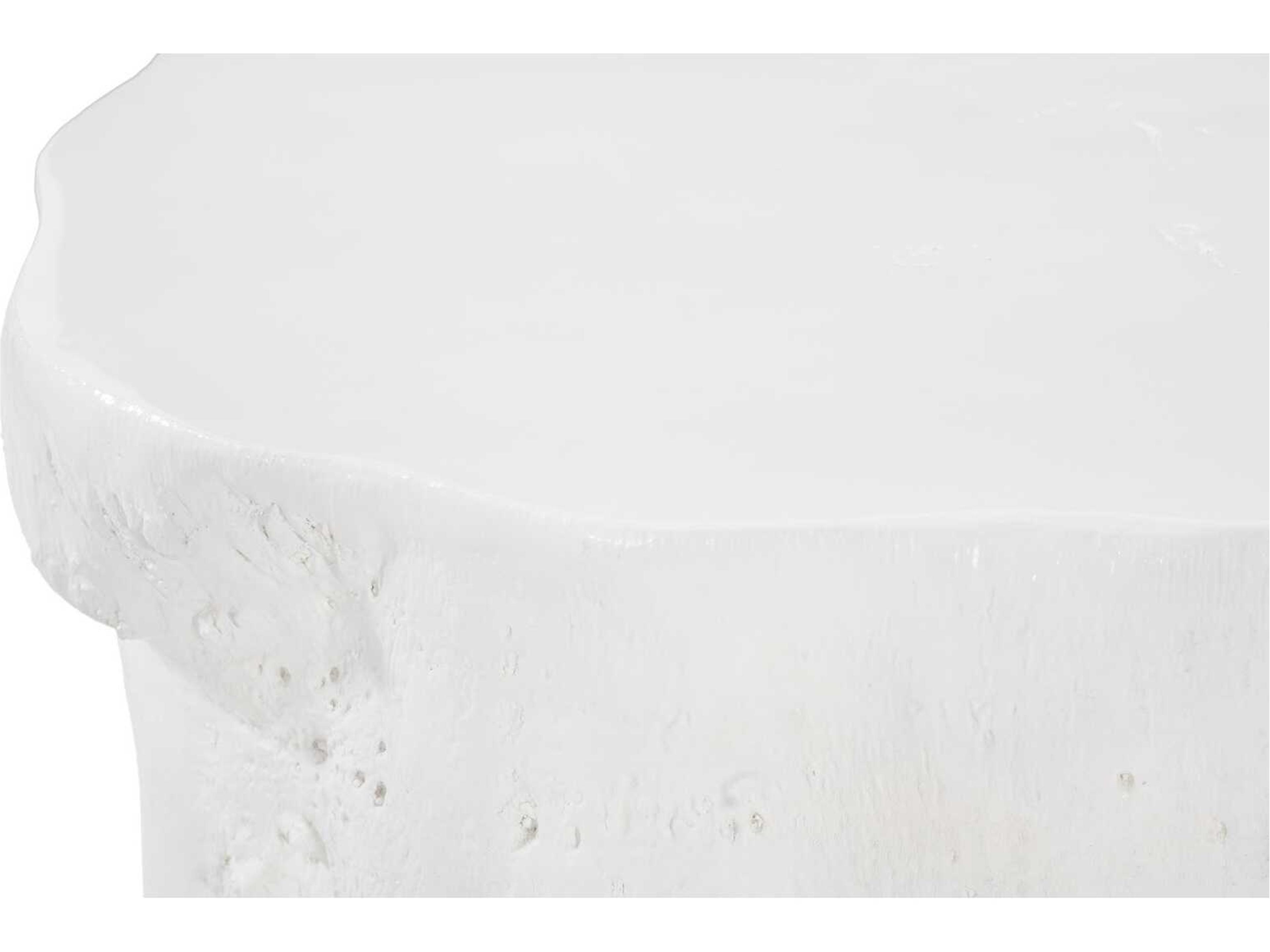 Phillips Collection Resin White Coffee Table