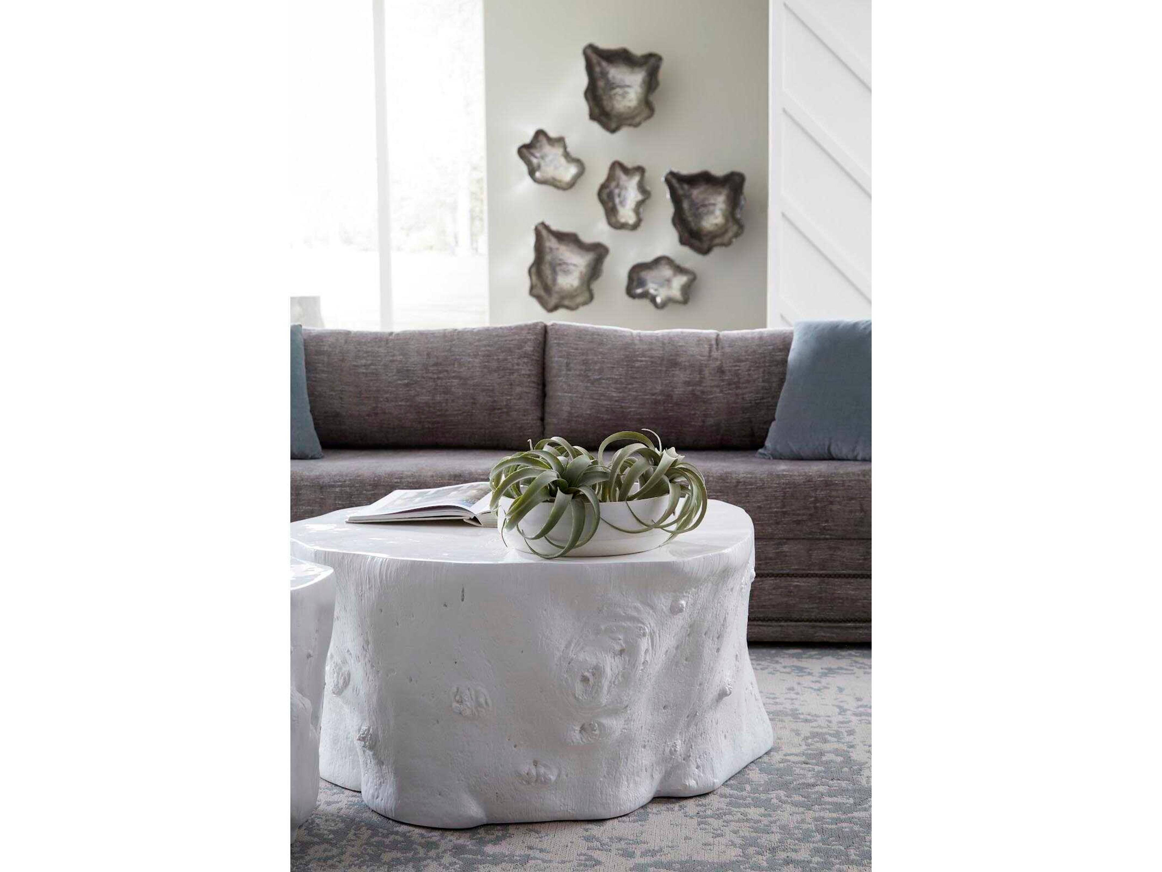 Phillips Collection Resin White Coffee Table