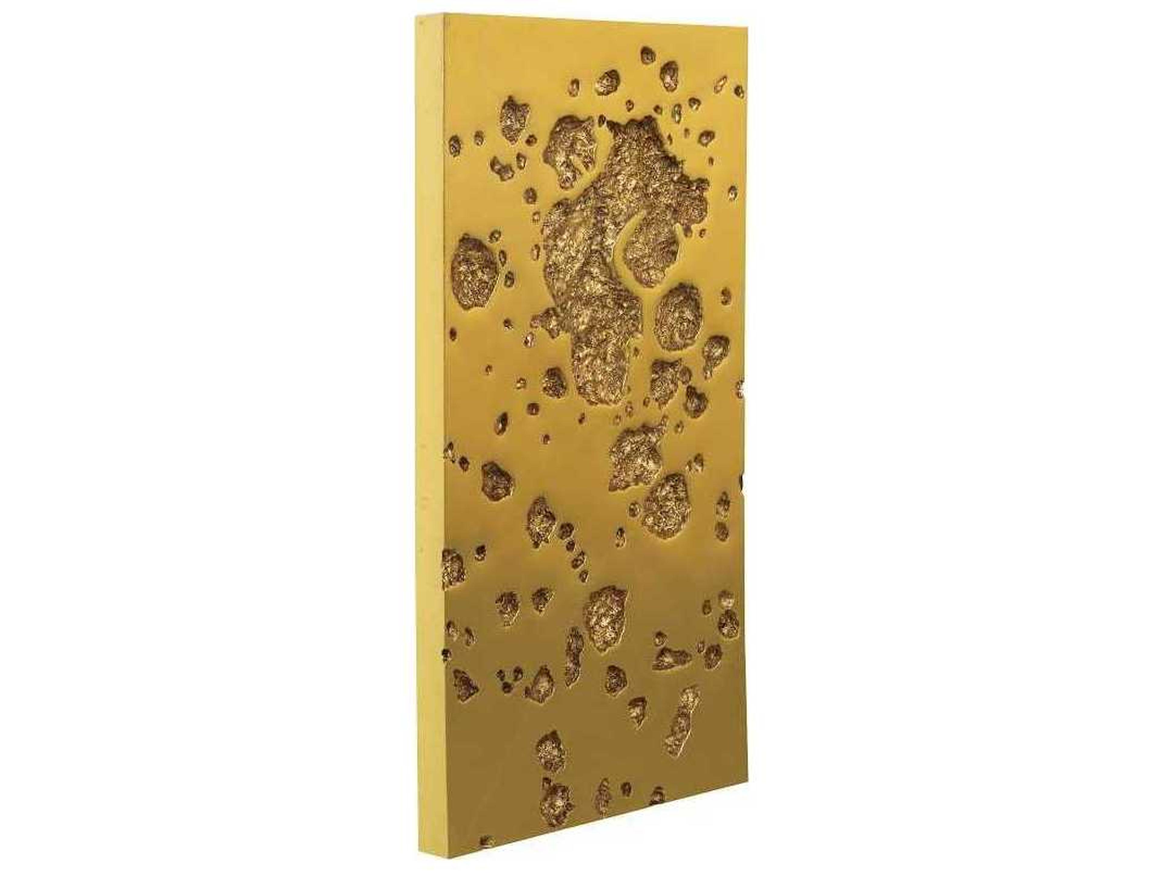 Phillips Collection Gold Leaf Splotch Metal Wall Art