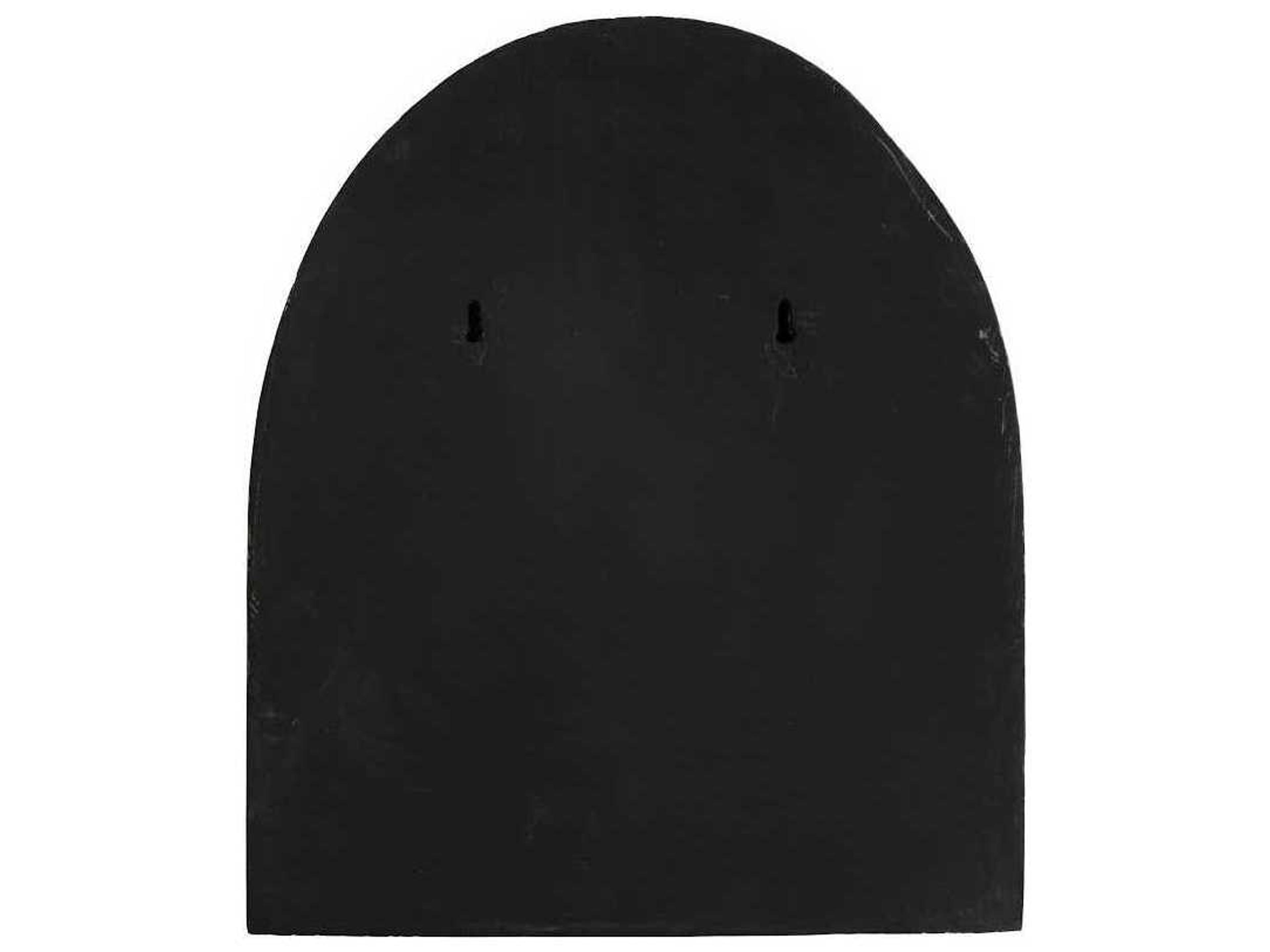 Phillips Collection Black and Silver Leaf Pout Fashion Face Wood Wall Art