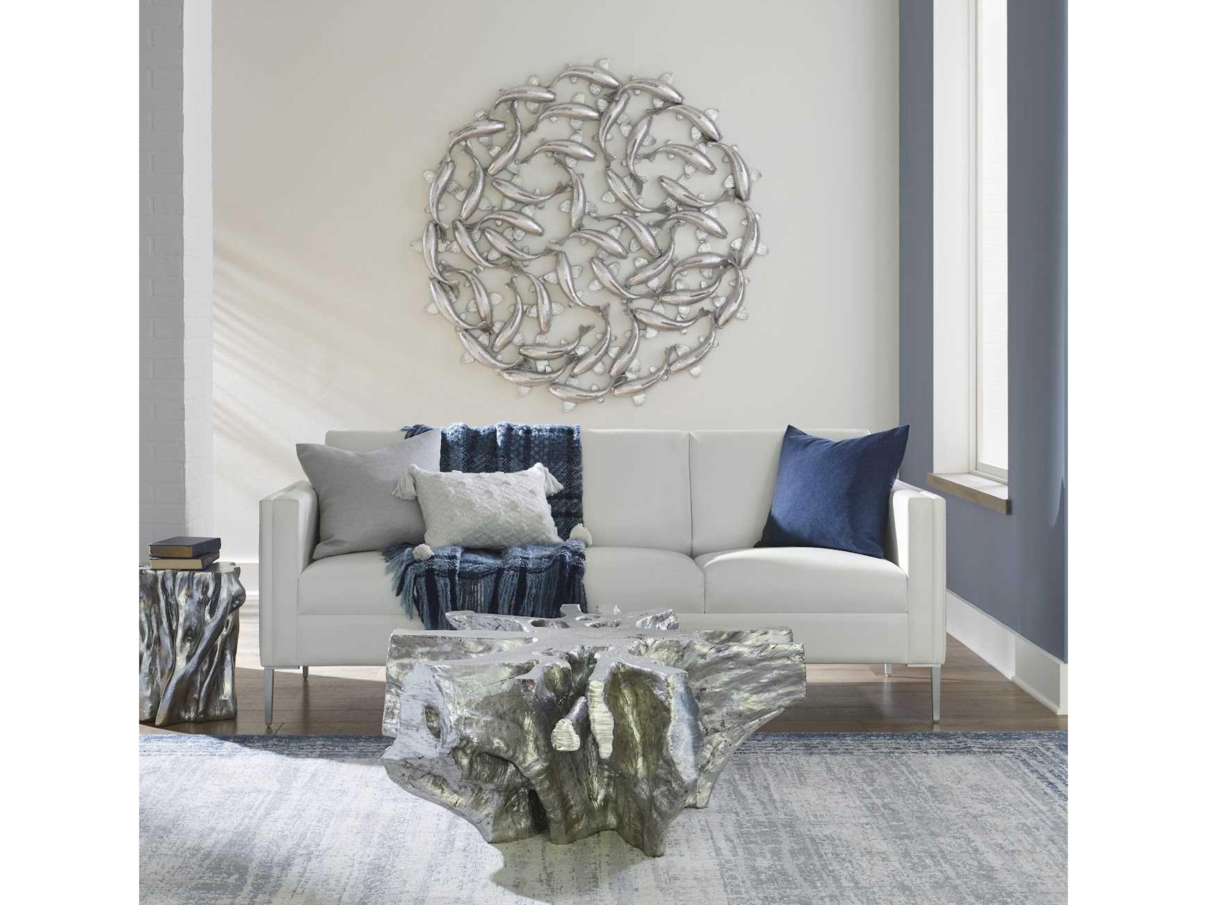 Phillips Collection Silver Koi Wood Wall Art