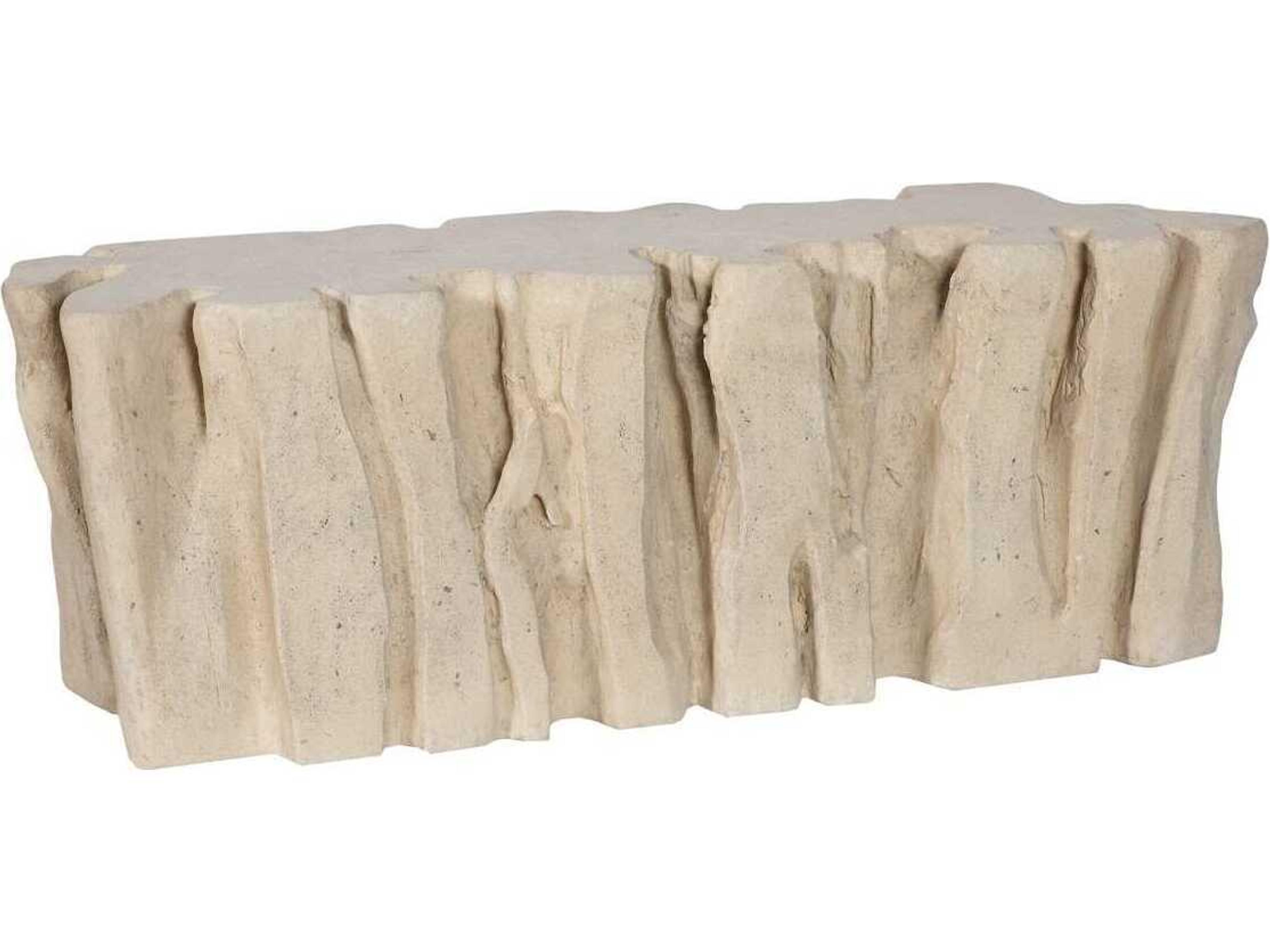 Freeform Root Bench Cast Naturals Roman Stone
