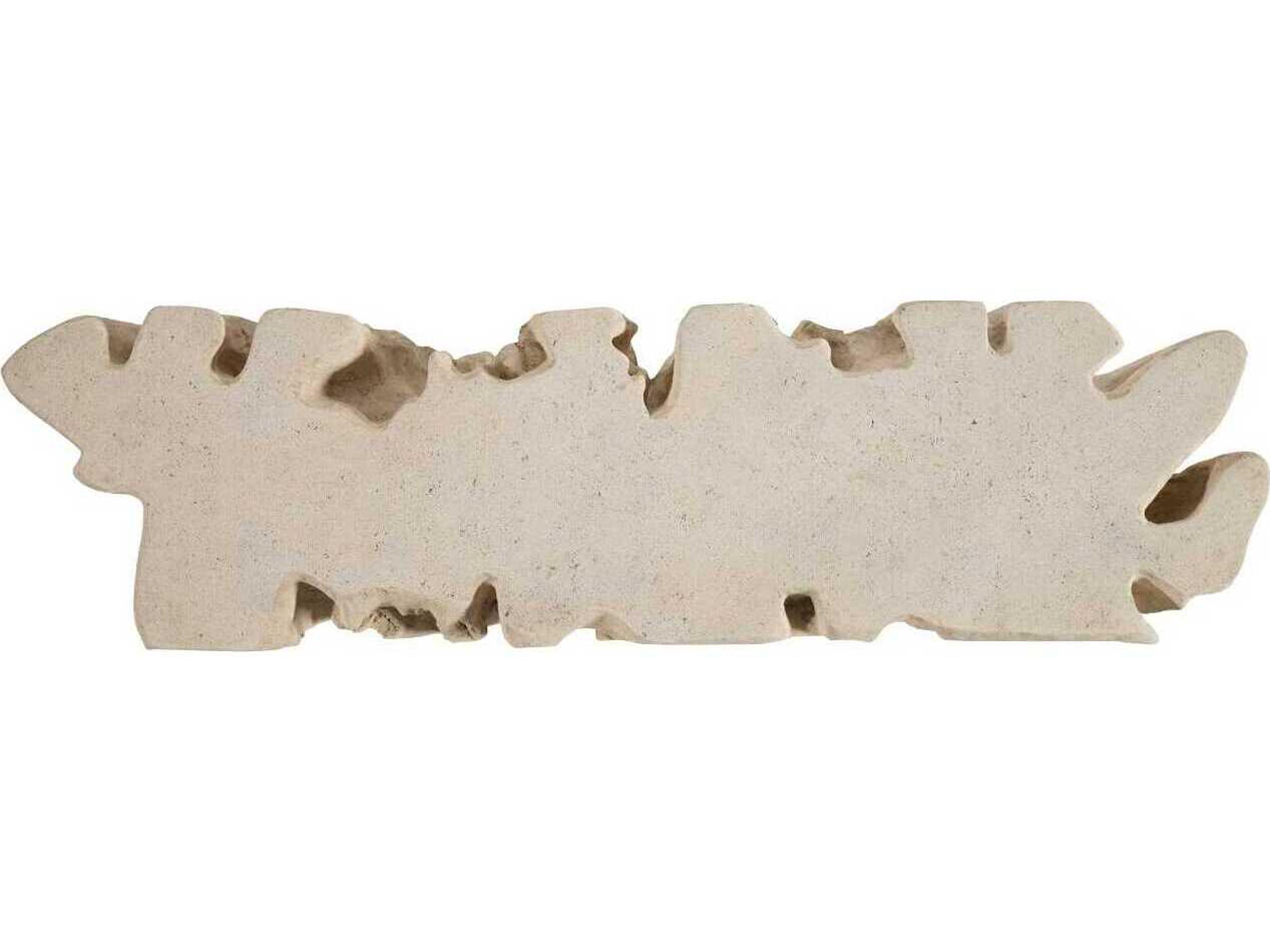 Phillips Collection Cast Naturals Root Roman Stone Off White Accent Bench