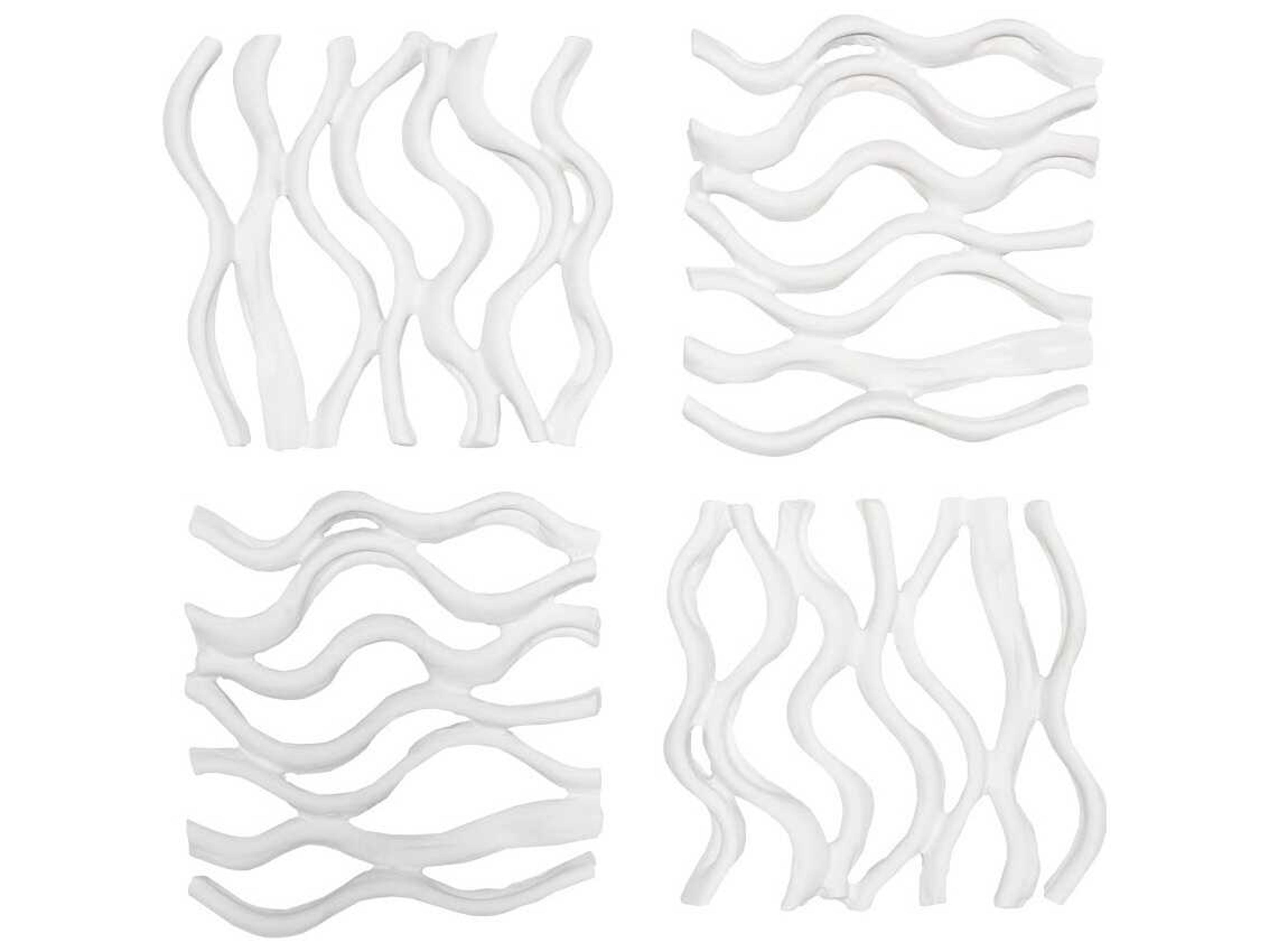 Botanical Designs Vine Wall Tile Set of 4