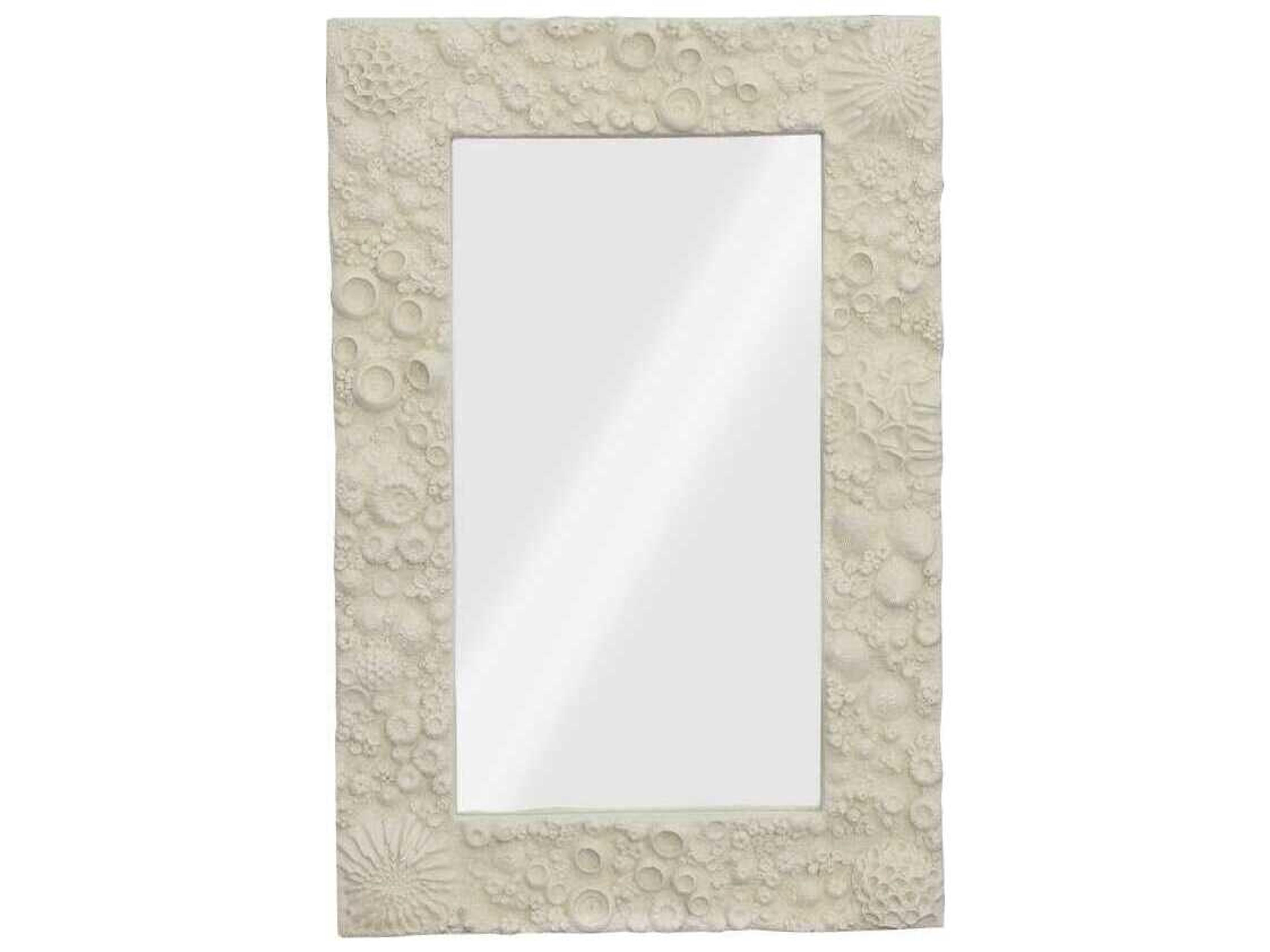 Reef Off White Rectangular Wall Mirror