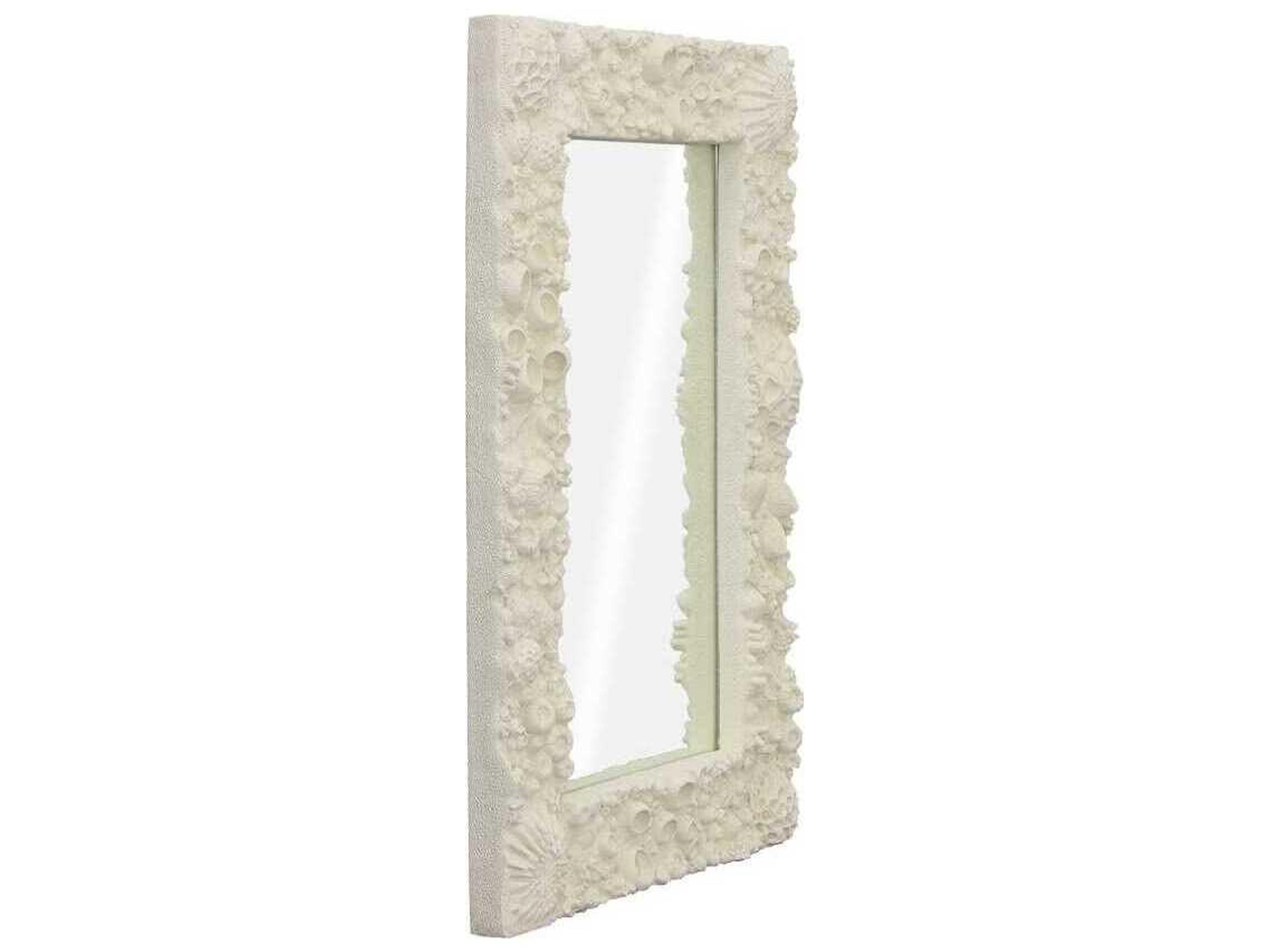 Phillips Collection Reef Off White Rectangular Wall Mirror