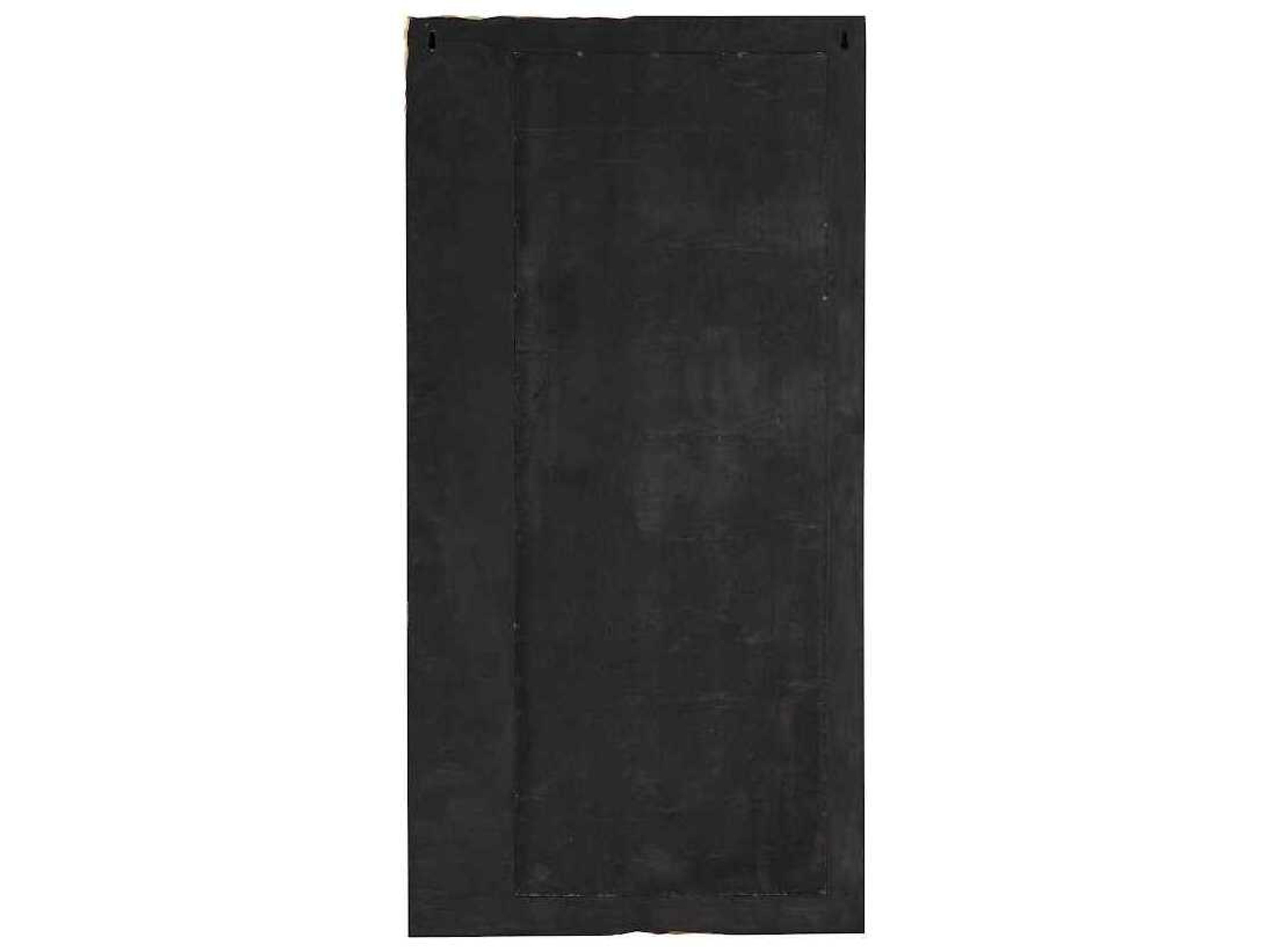 Phillips Collection Festive Glitz & Glam Mercury Gold Leaf Black Rectangular Floor Mirror