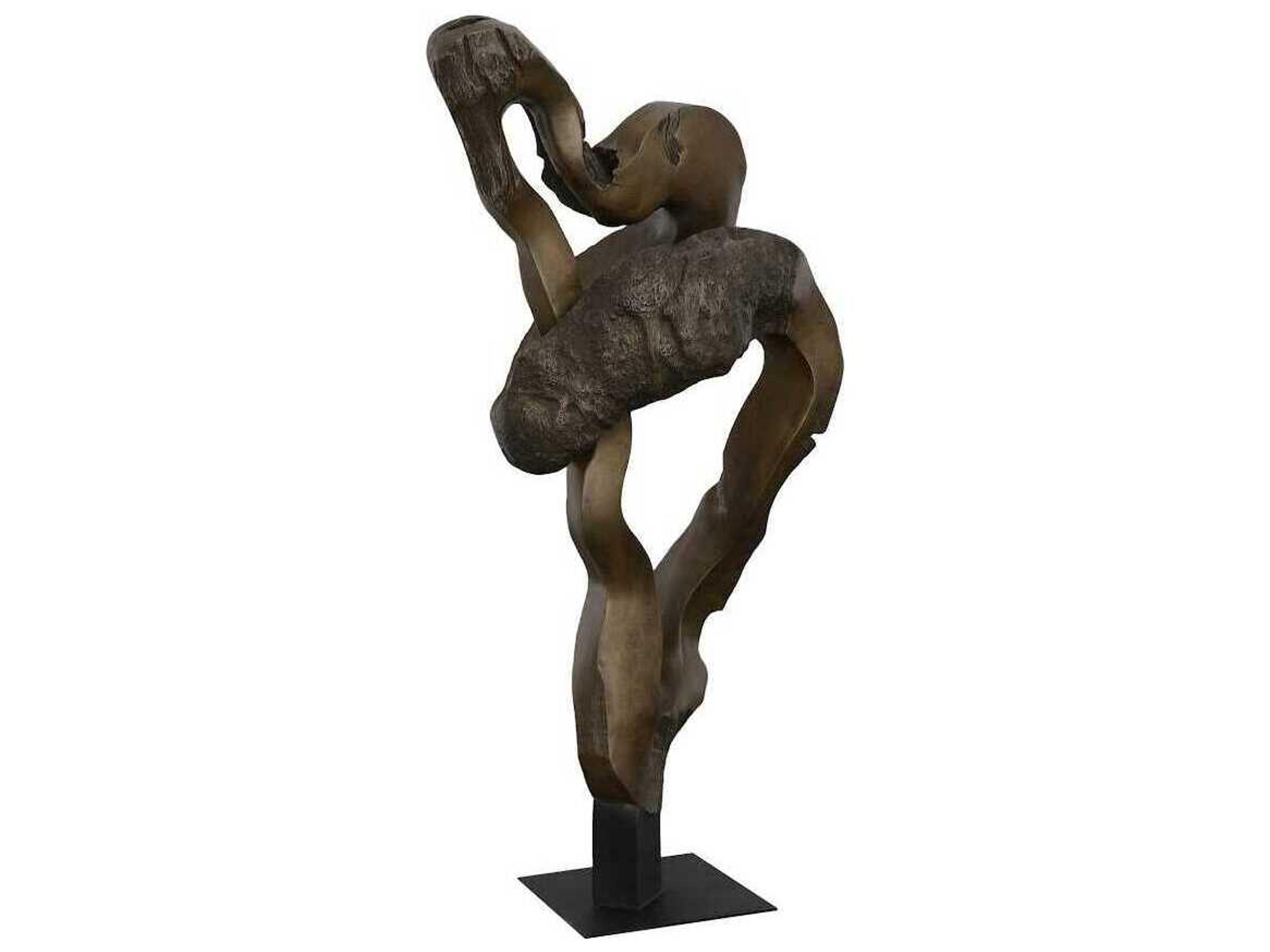 Phillips Collection Cast Naturals Bronze Brown Black Cast Teak Root Sculpture