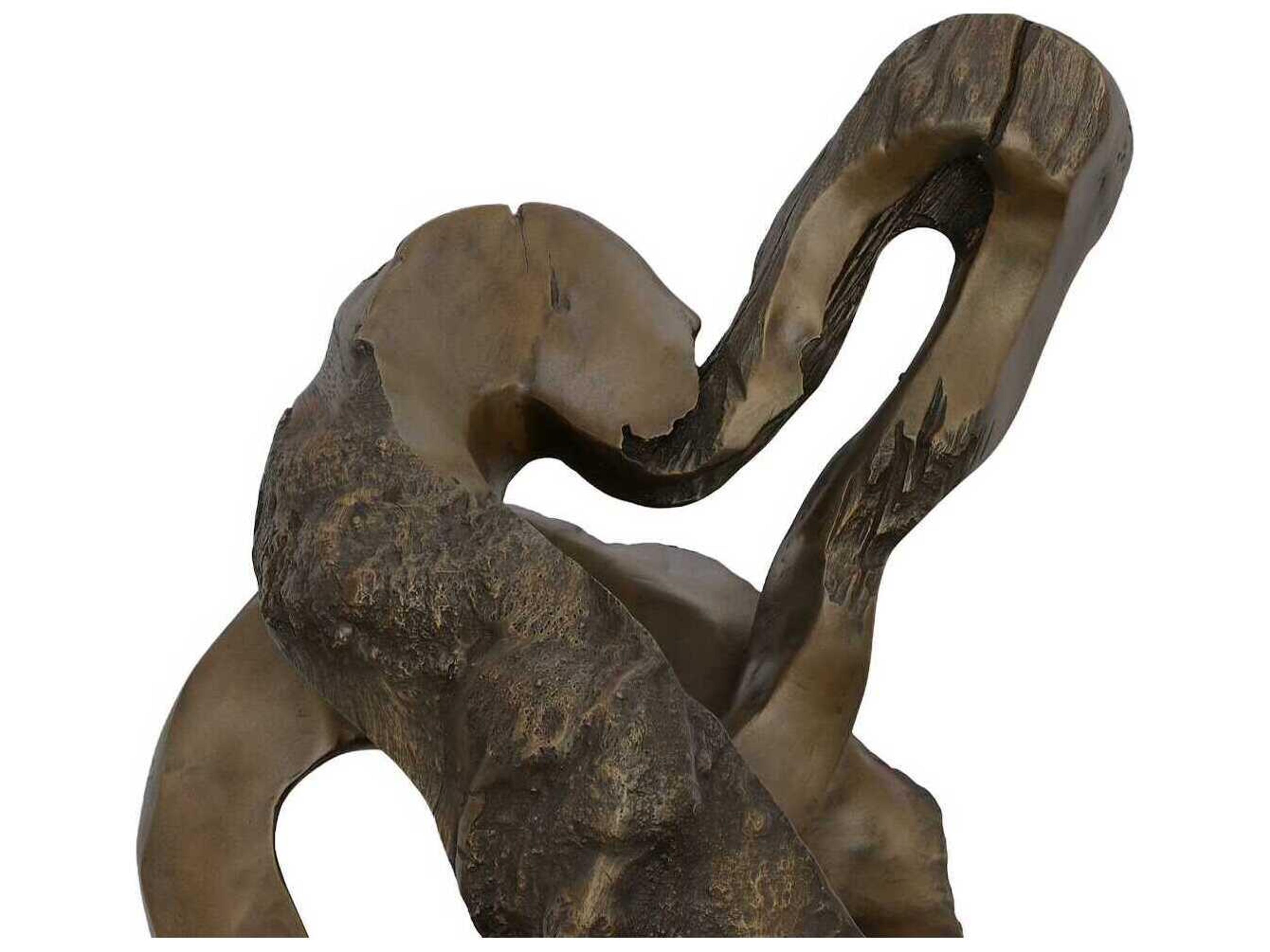 Phillips Collection Cast Naturals Bronze Brown Black Cast Teak Root Sculpture