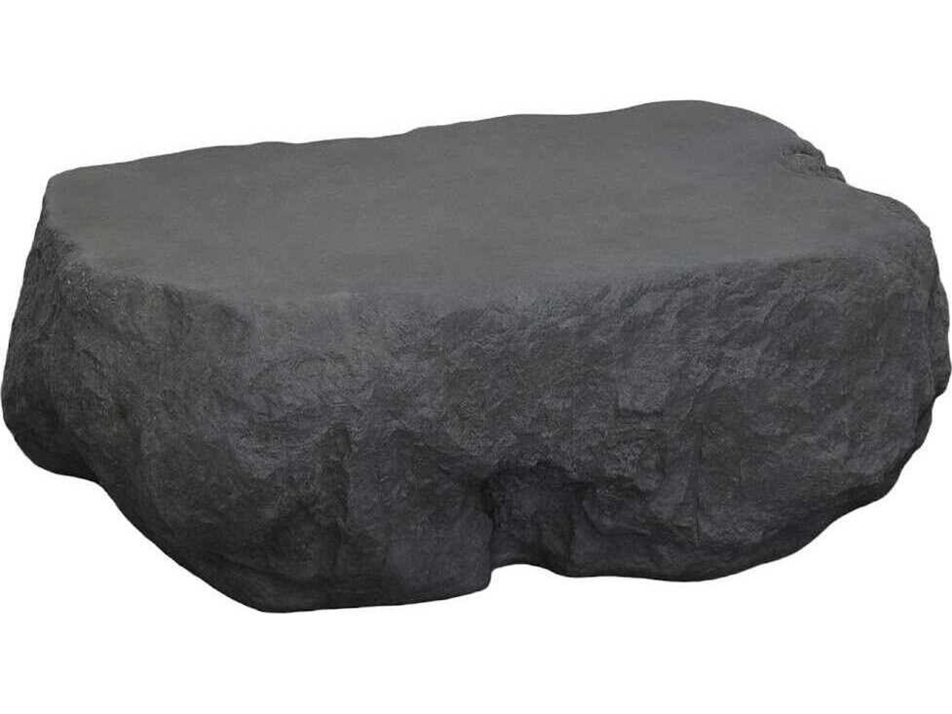 Phillips Collection Quarry Resin Charcoal Stone Gray Coffee Table