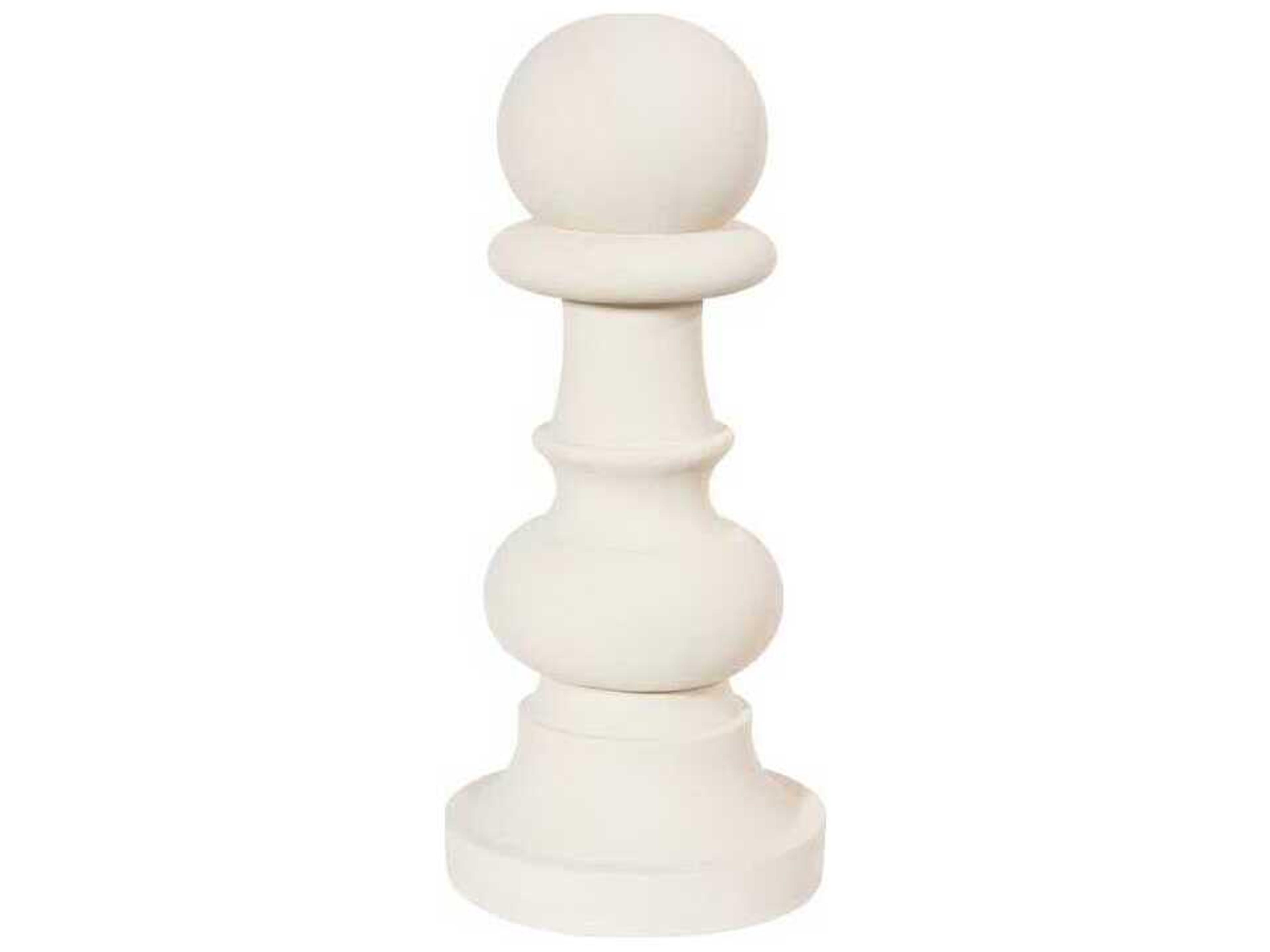White Pawn Chess Sculpture