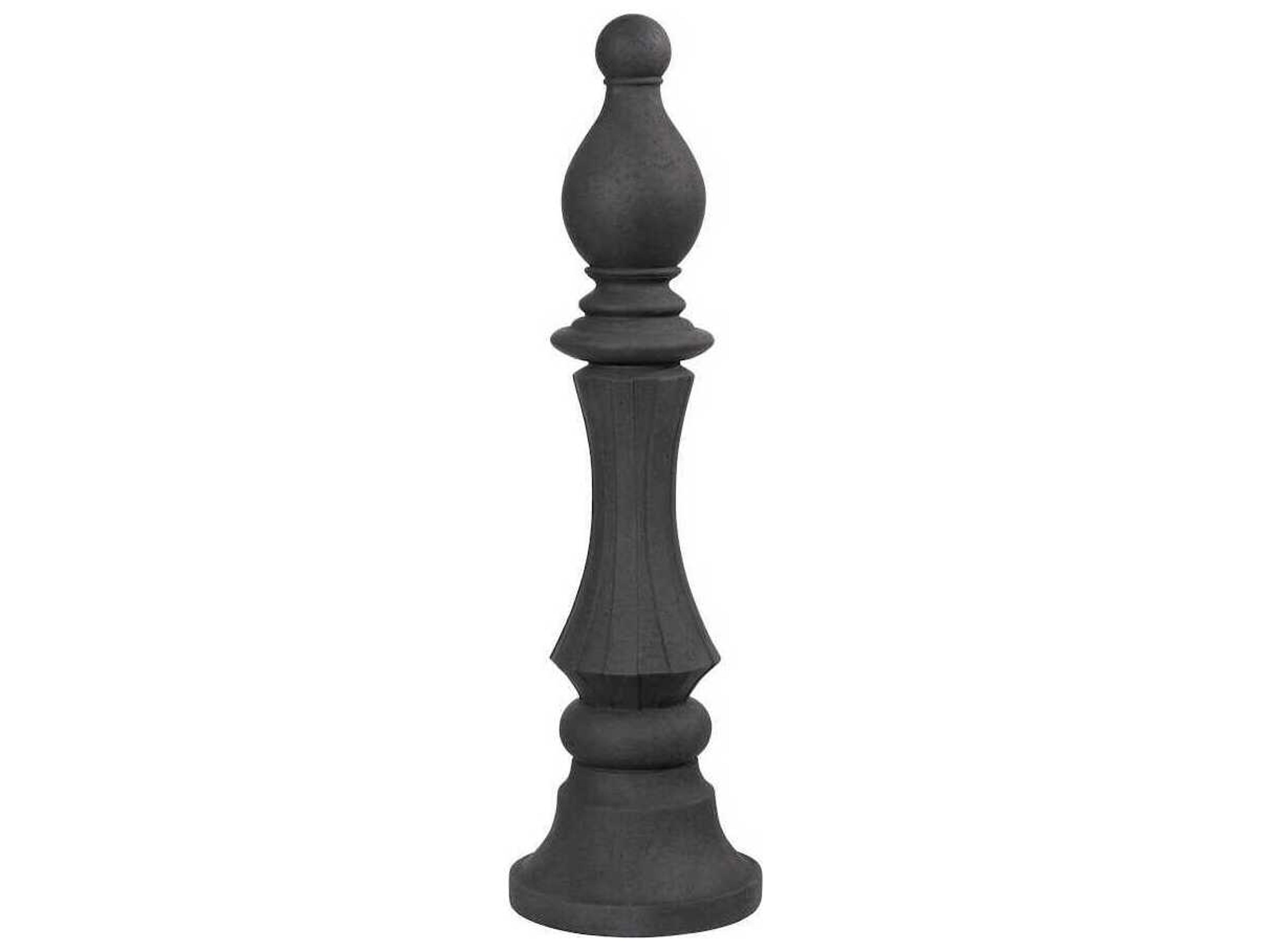 Phillips Collection Black Bishop Chess Sculpture