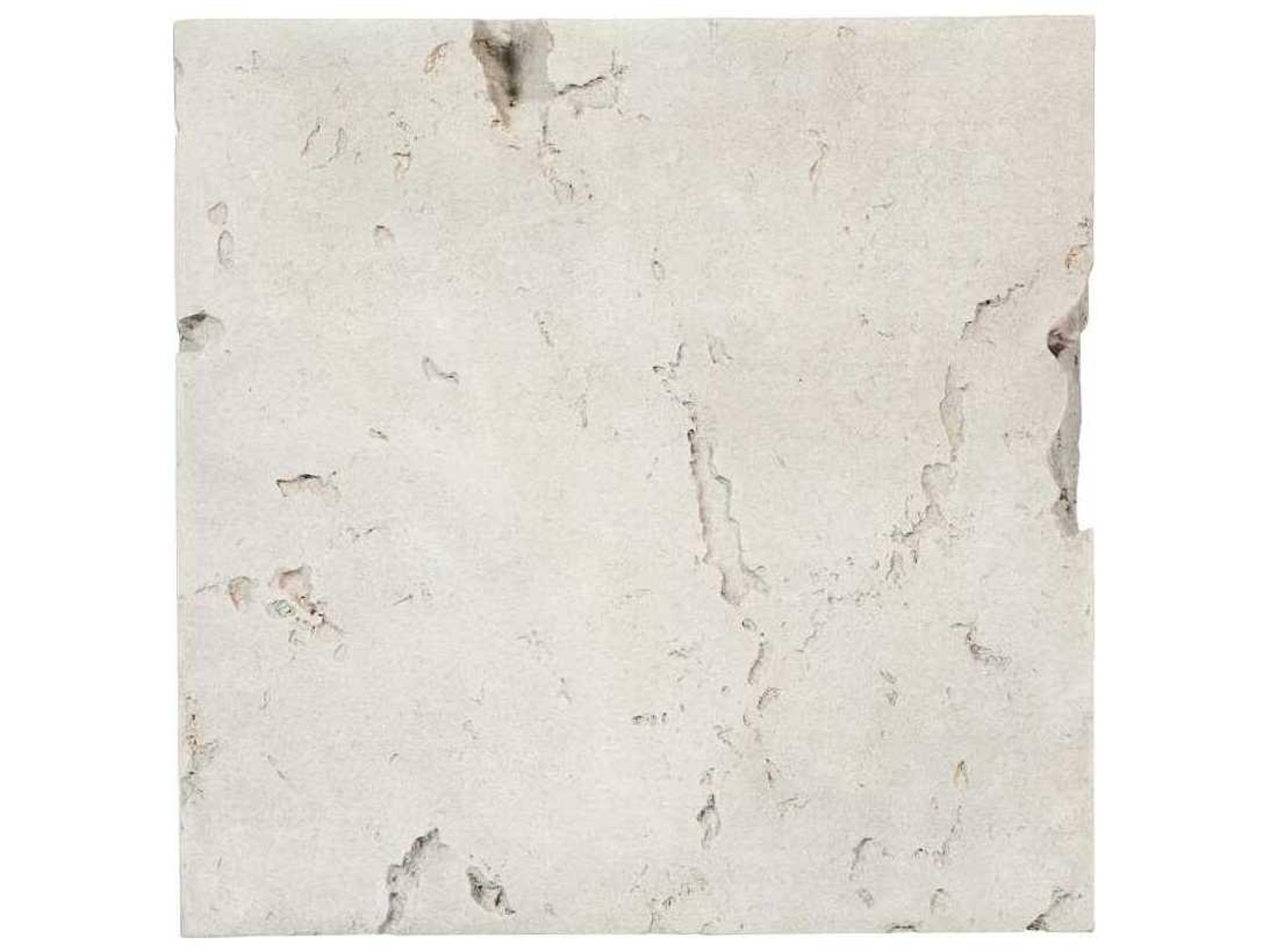 Phillips Collection Formation Square Resin Roman Stone Off White Coffee Table