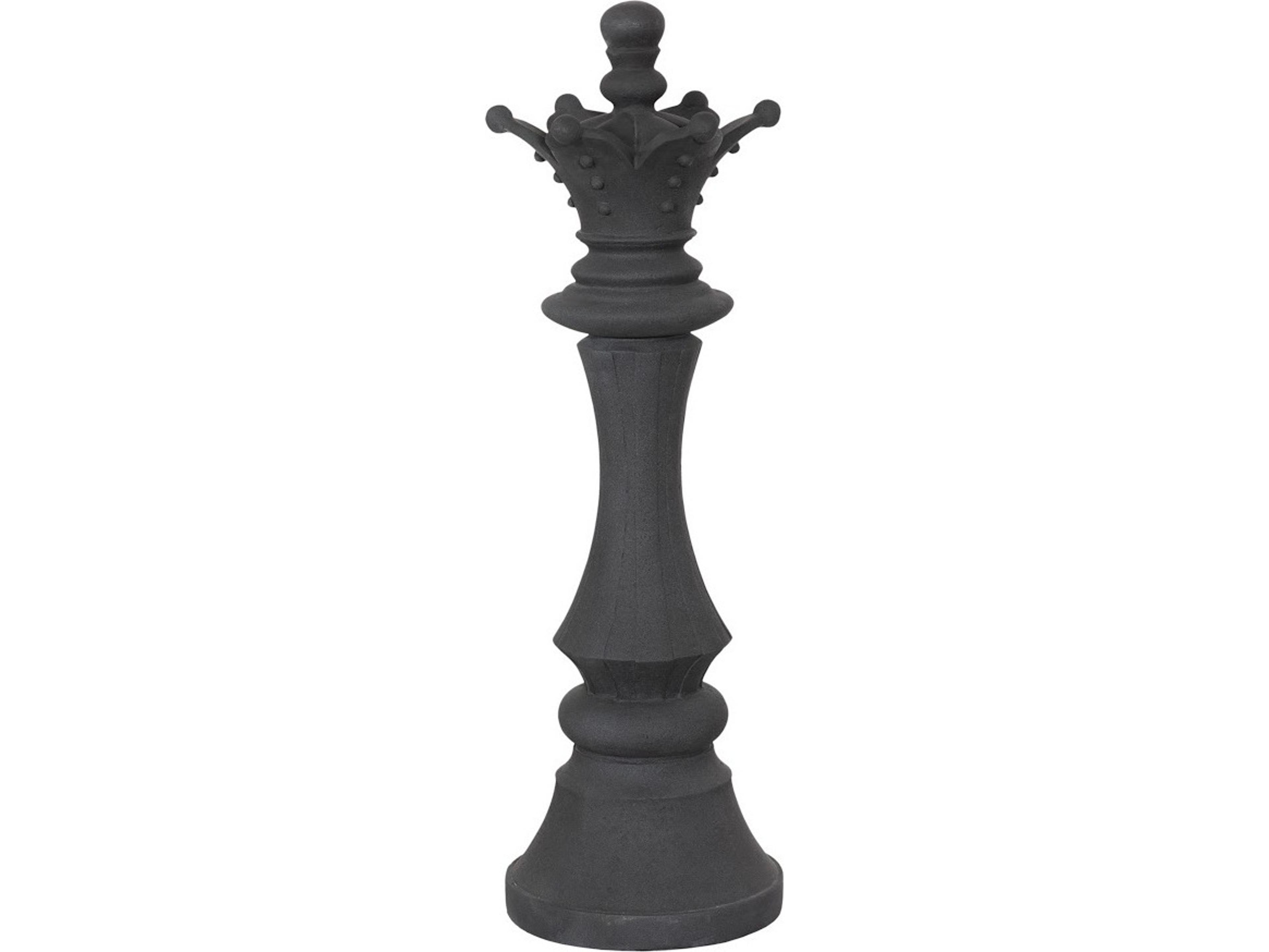 Queen Chess Black Sculpture