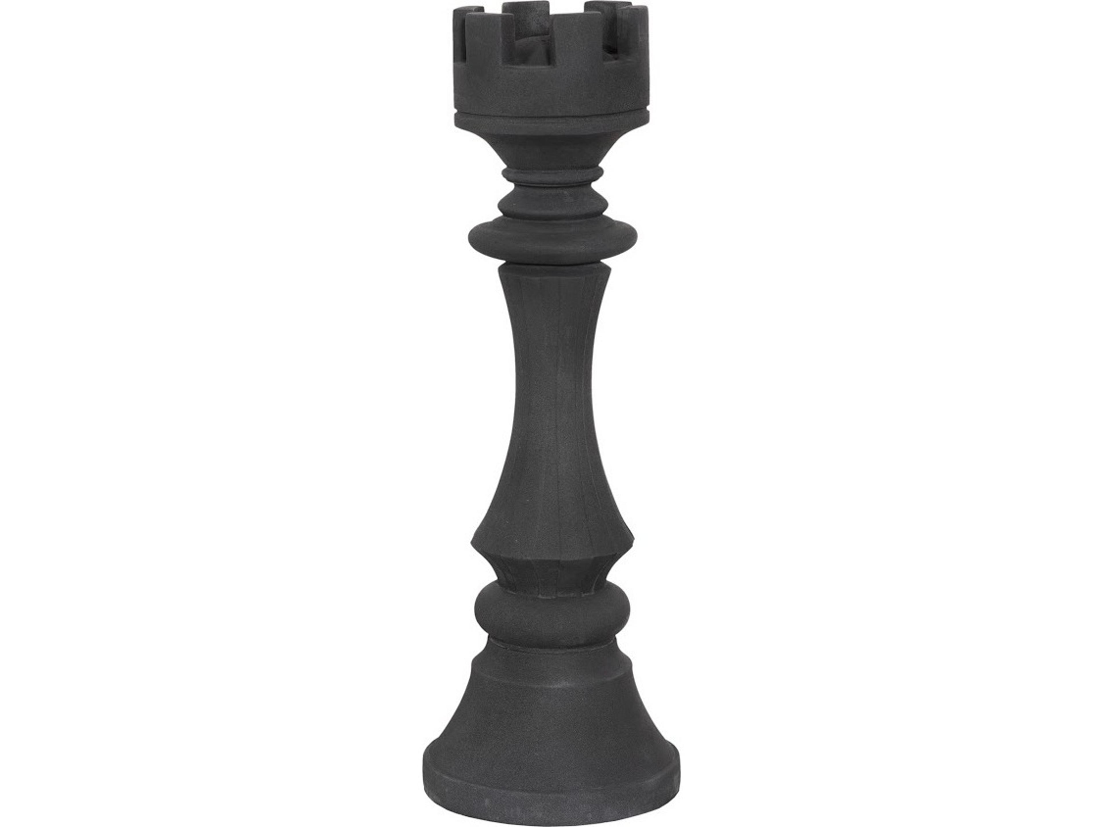 Rook Chess Black Sculpture