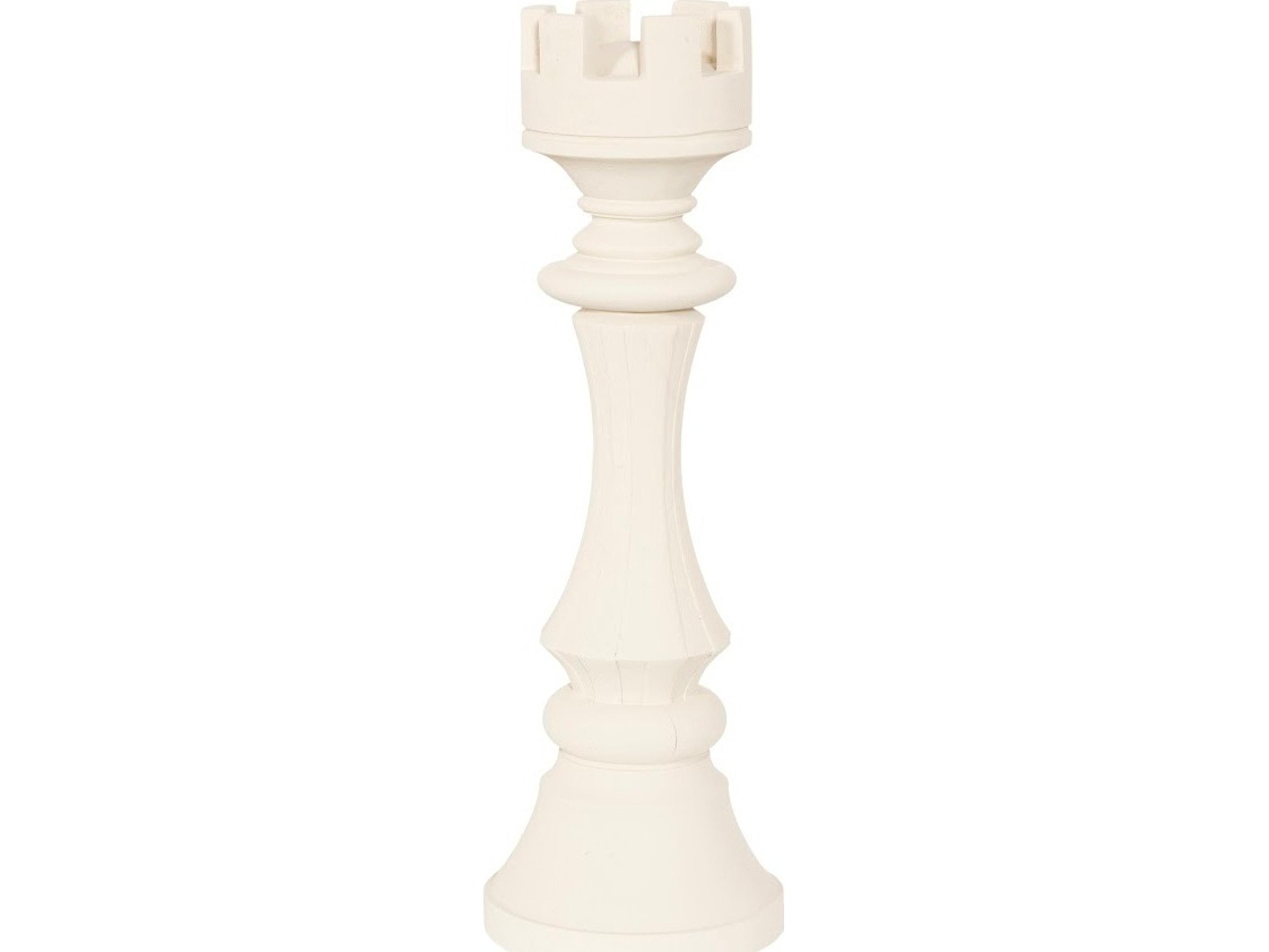 Rook Chess Off White Sculpture