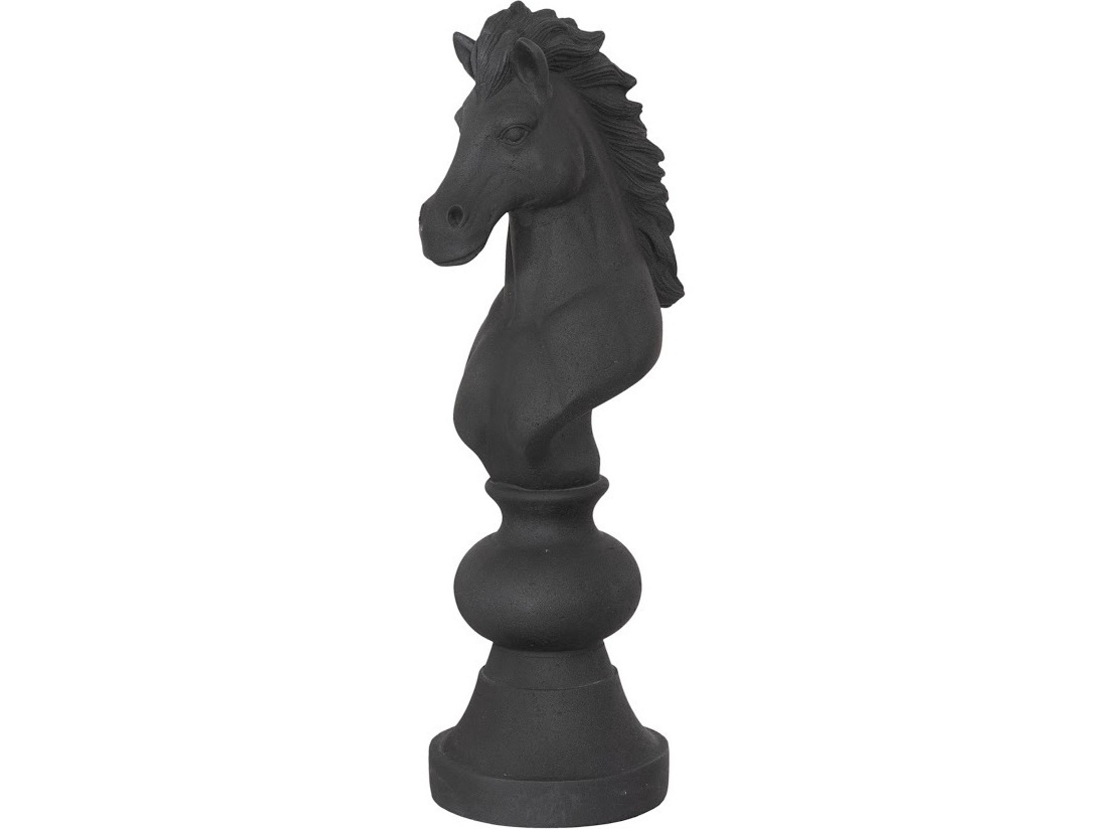 Knight Chess Black Sculpture