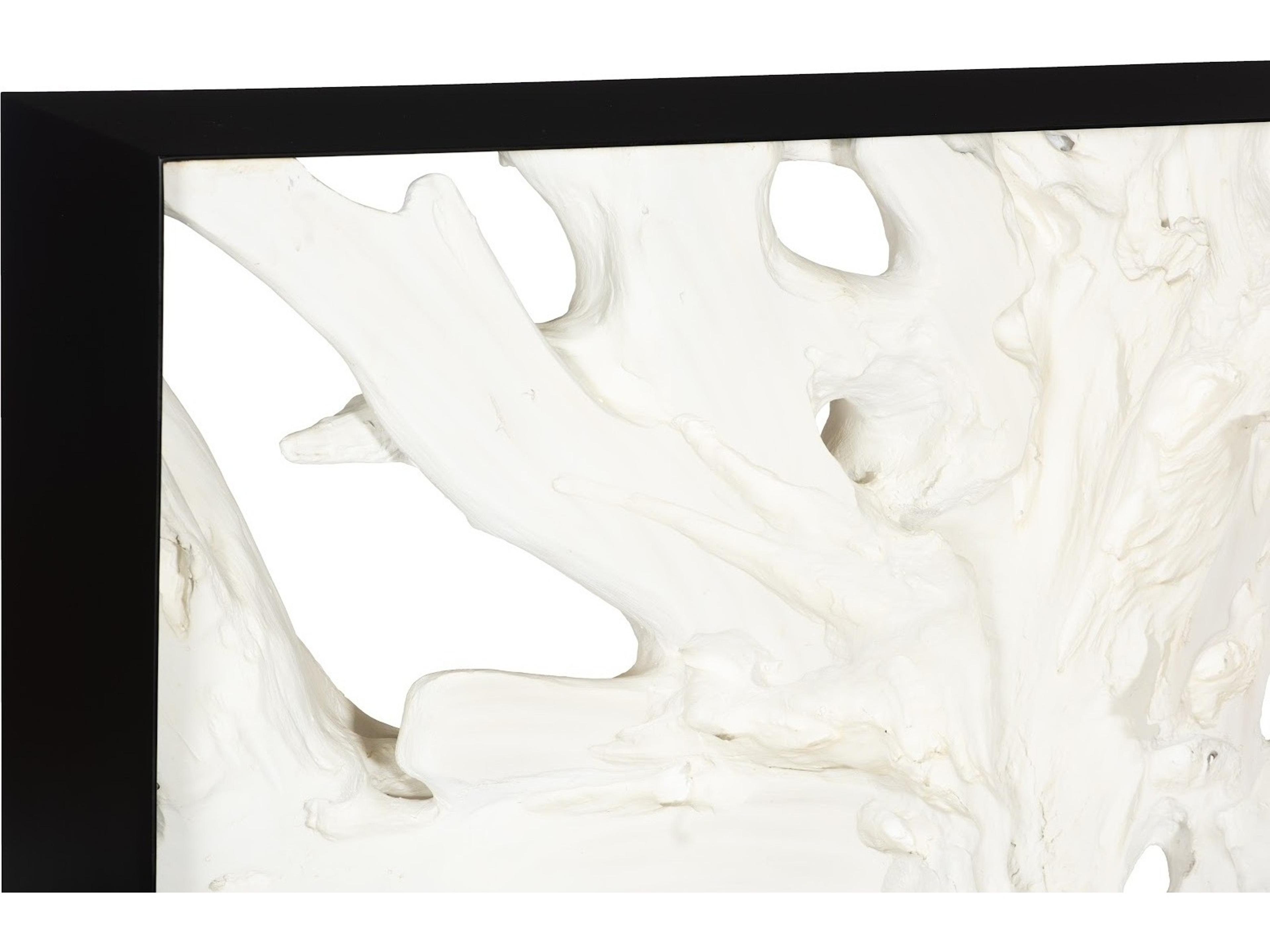 Phillips Collection Rectangular Metal Black White Faux Bleached Console Table