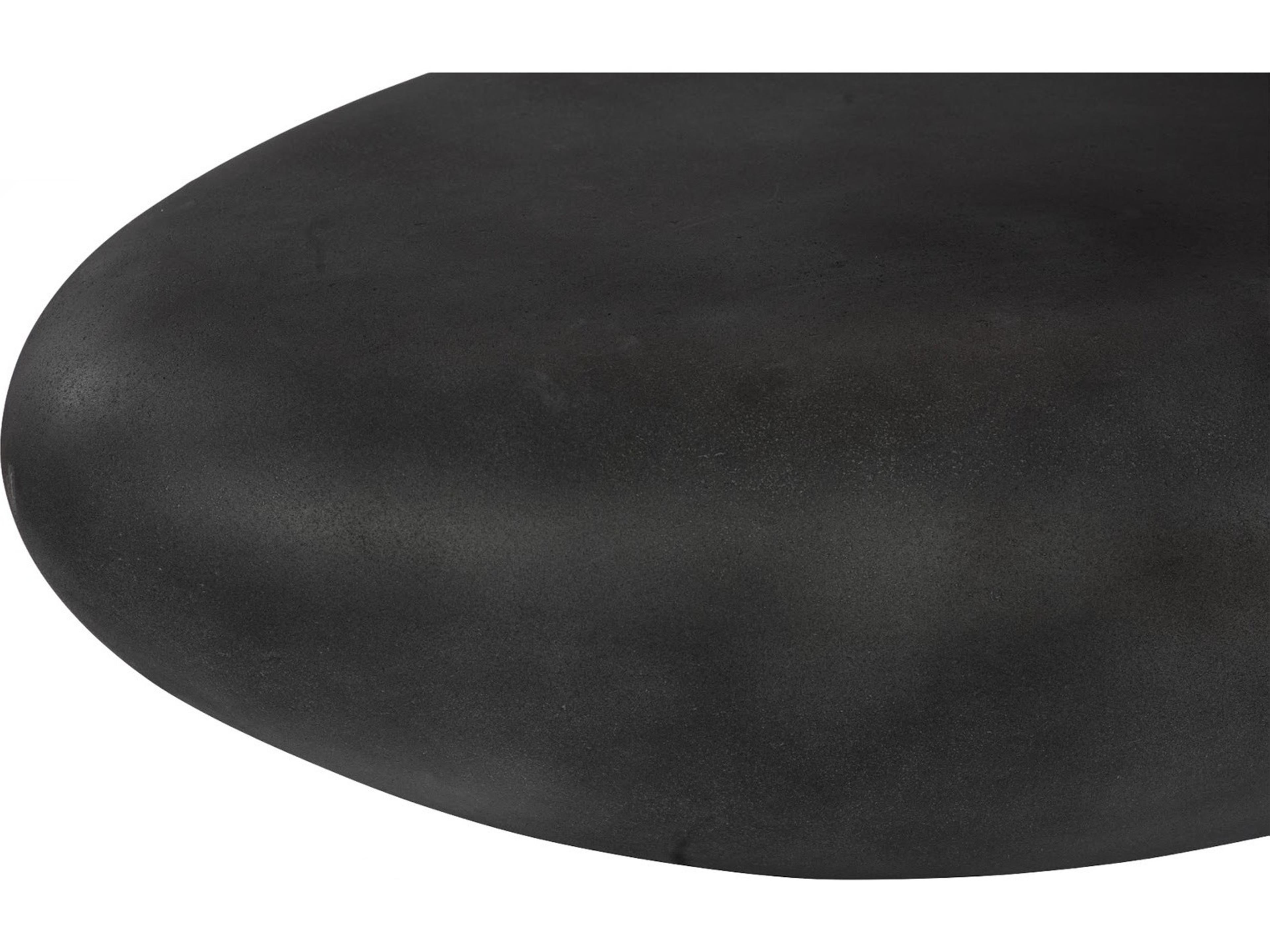 Phillips Collection Oval Resin Gray Charcoal Stone Coffee Table