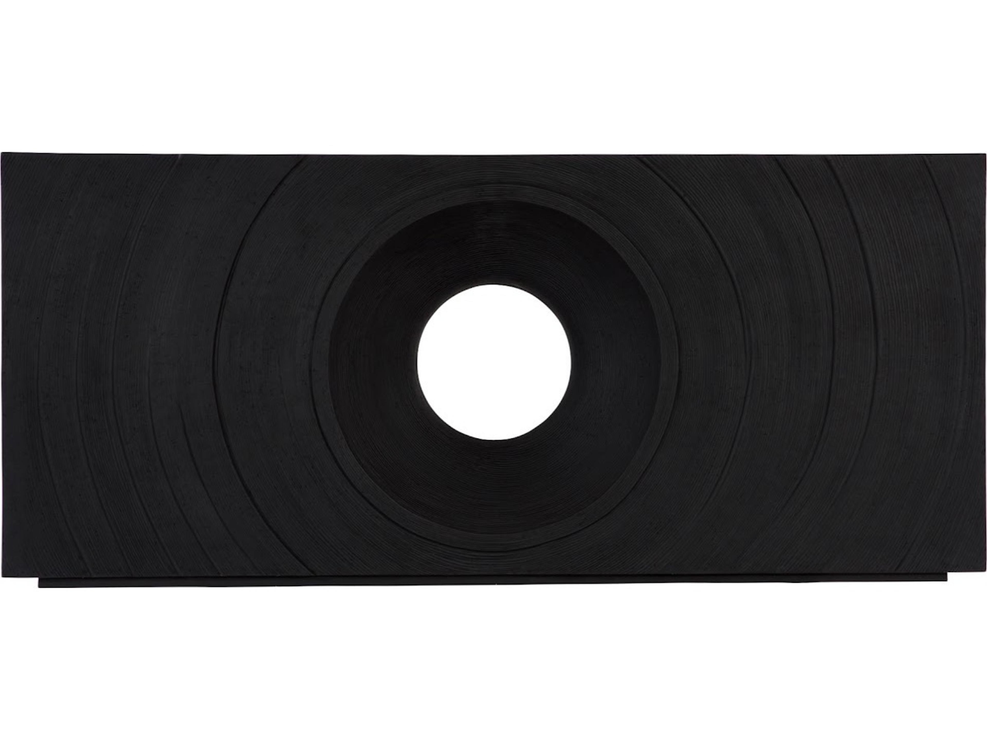 Phillips Collection Rectangular Black Resin Console Table