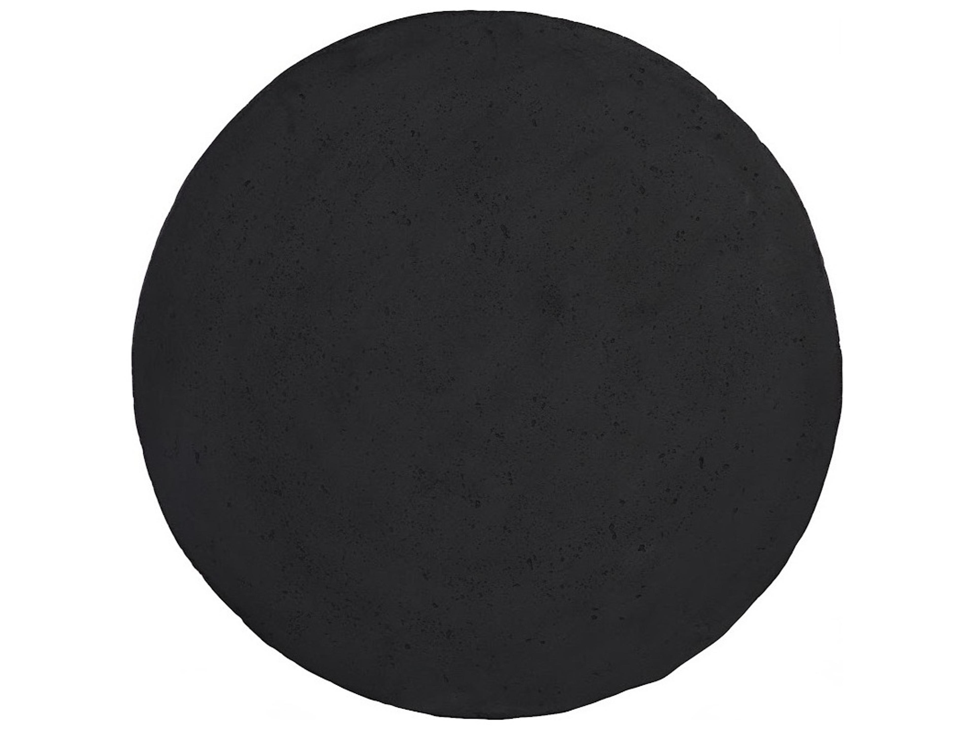 Phillips Collection Round Resin Black Stone End Table