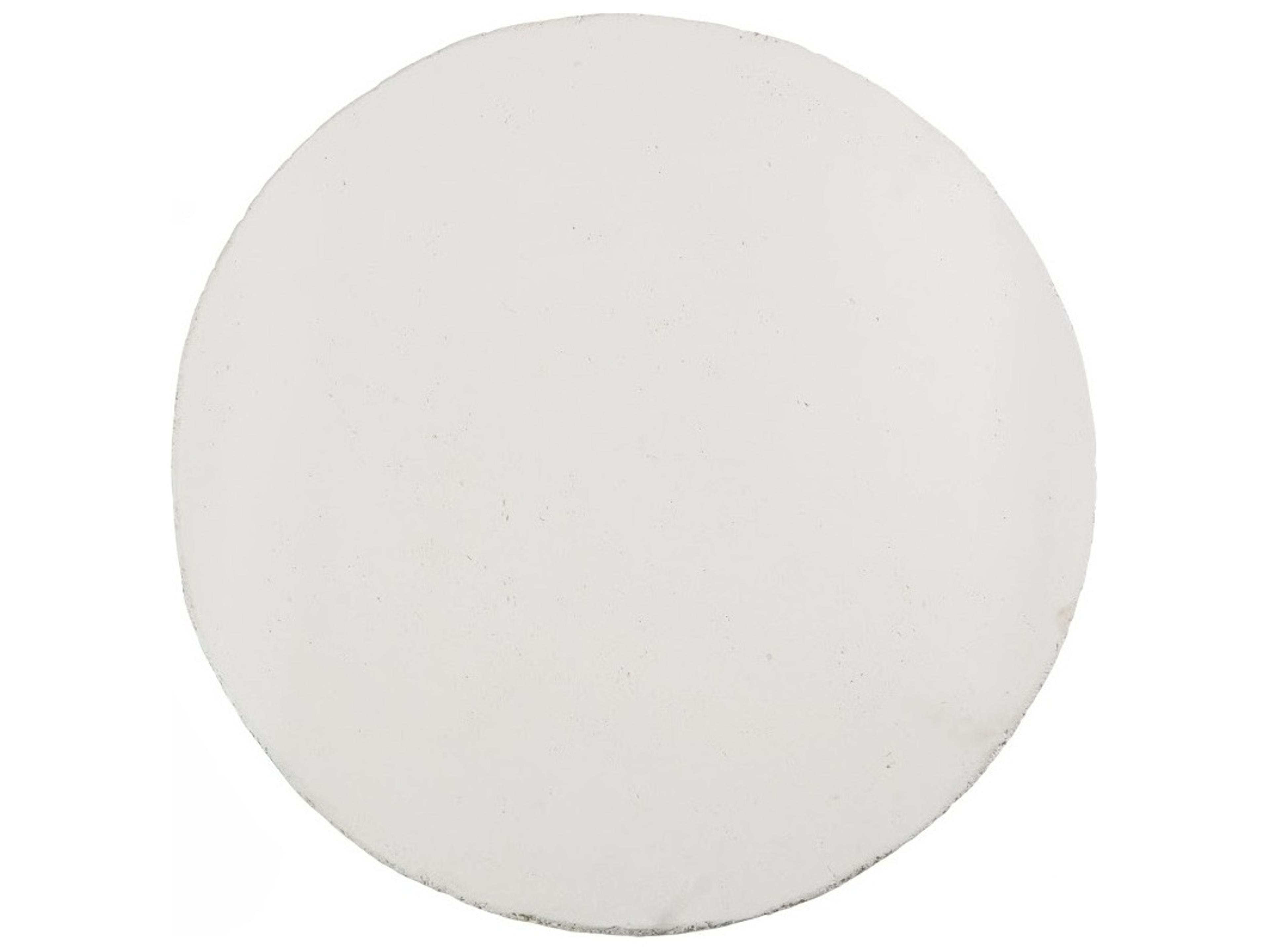 Phillips Collection Round Resin White Stone End Table