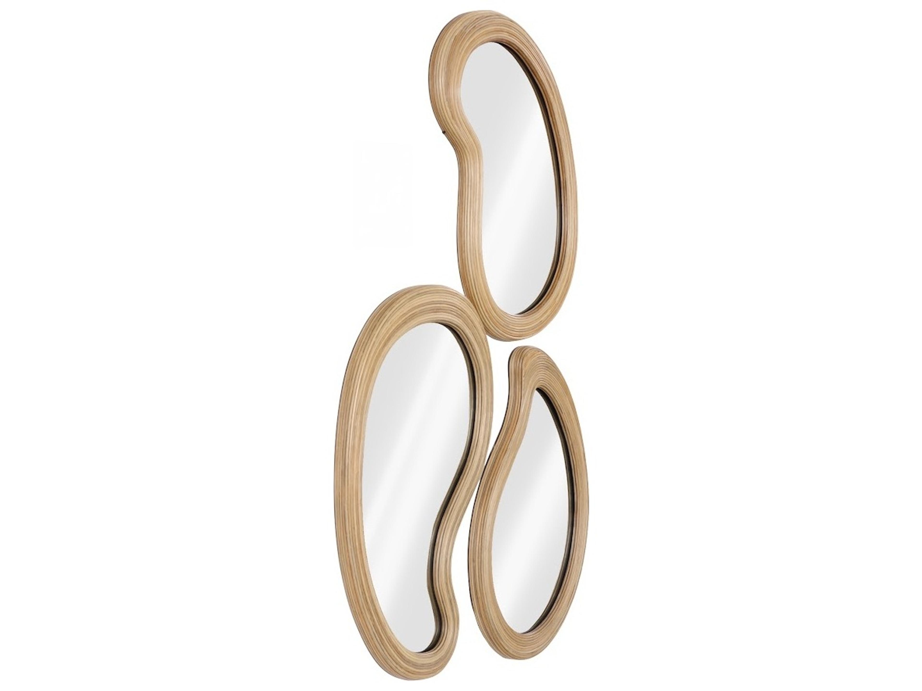 Phillips Collection Beige Brown Off White Wall Mirror