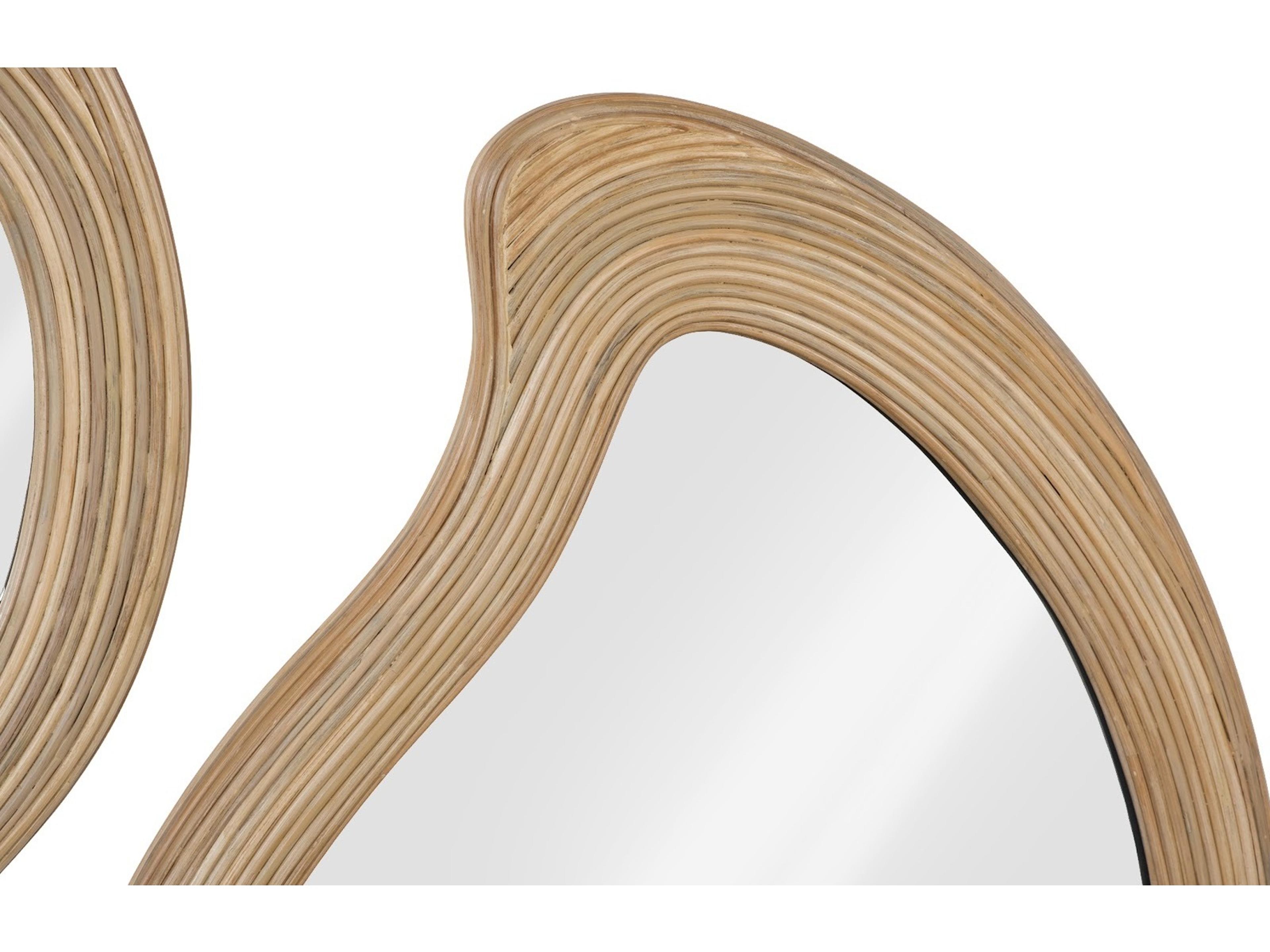 Phillips Collection Beige Brown Off White Wall Mirror