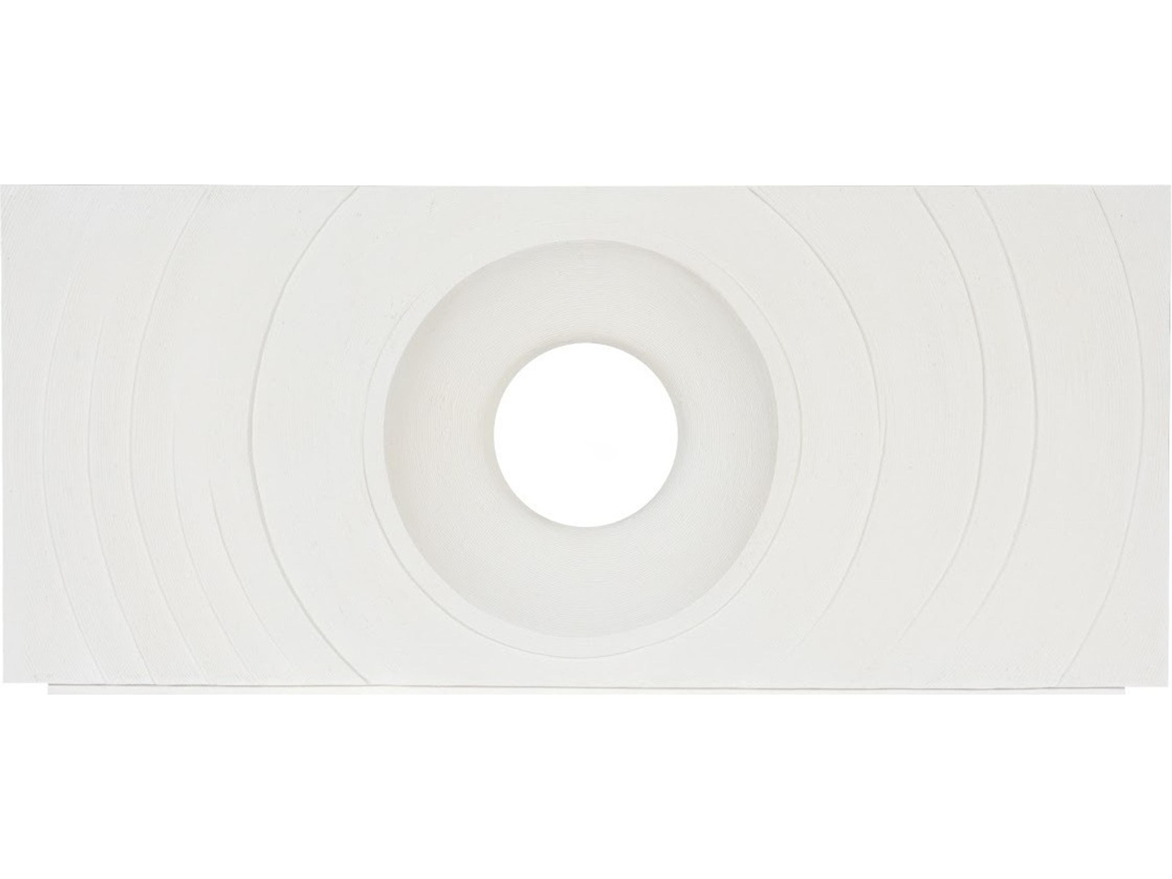 Phillips Collection Rectangular Resin Off White Stone Console Table