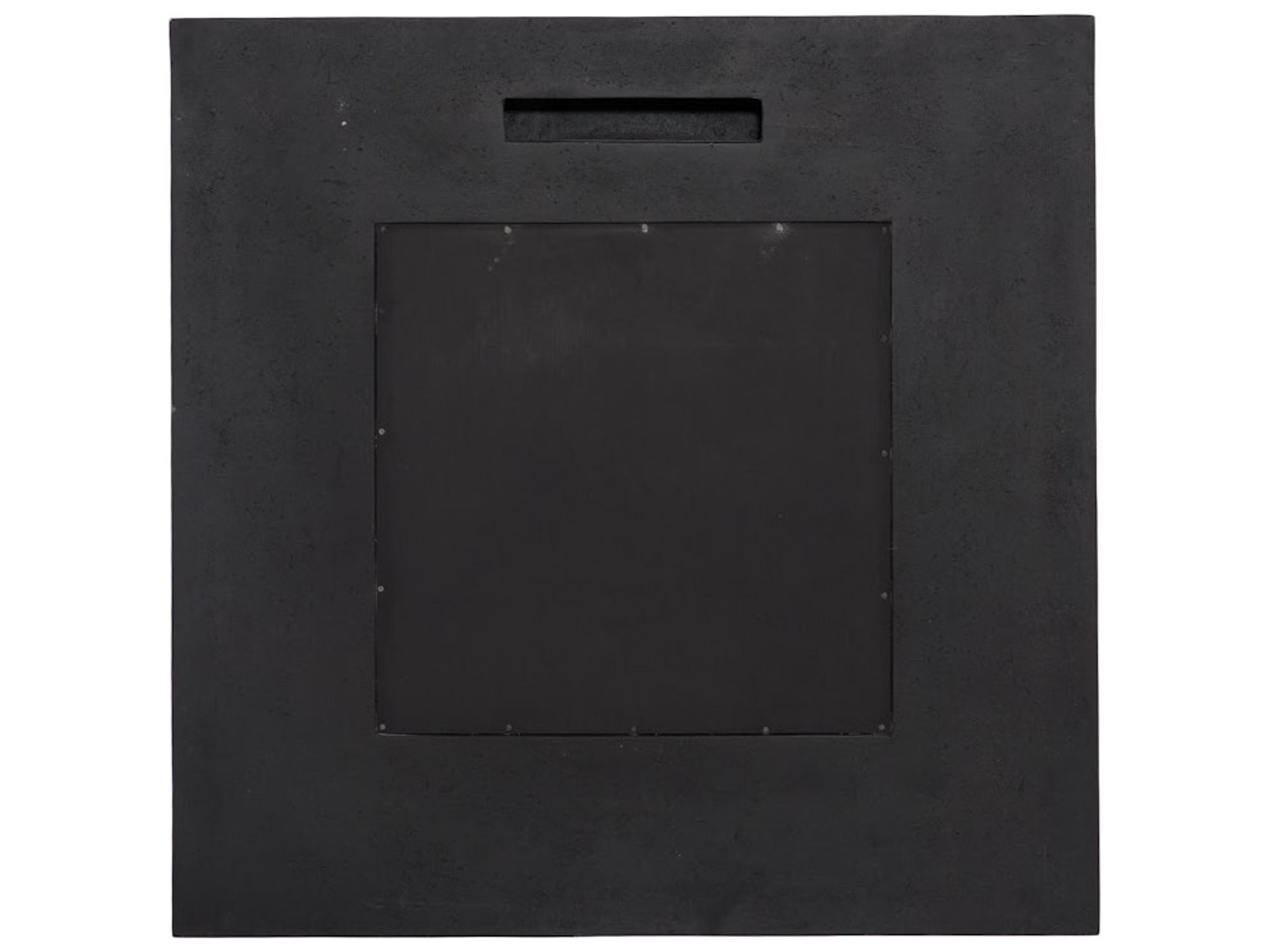 Phillips Collection Black Stone Wall Mirror Square