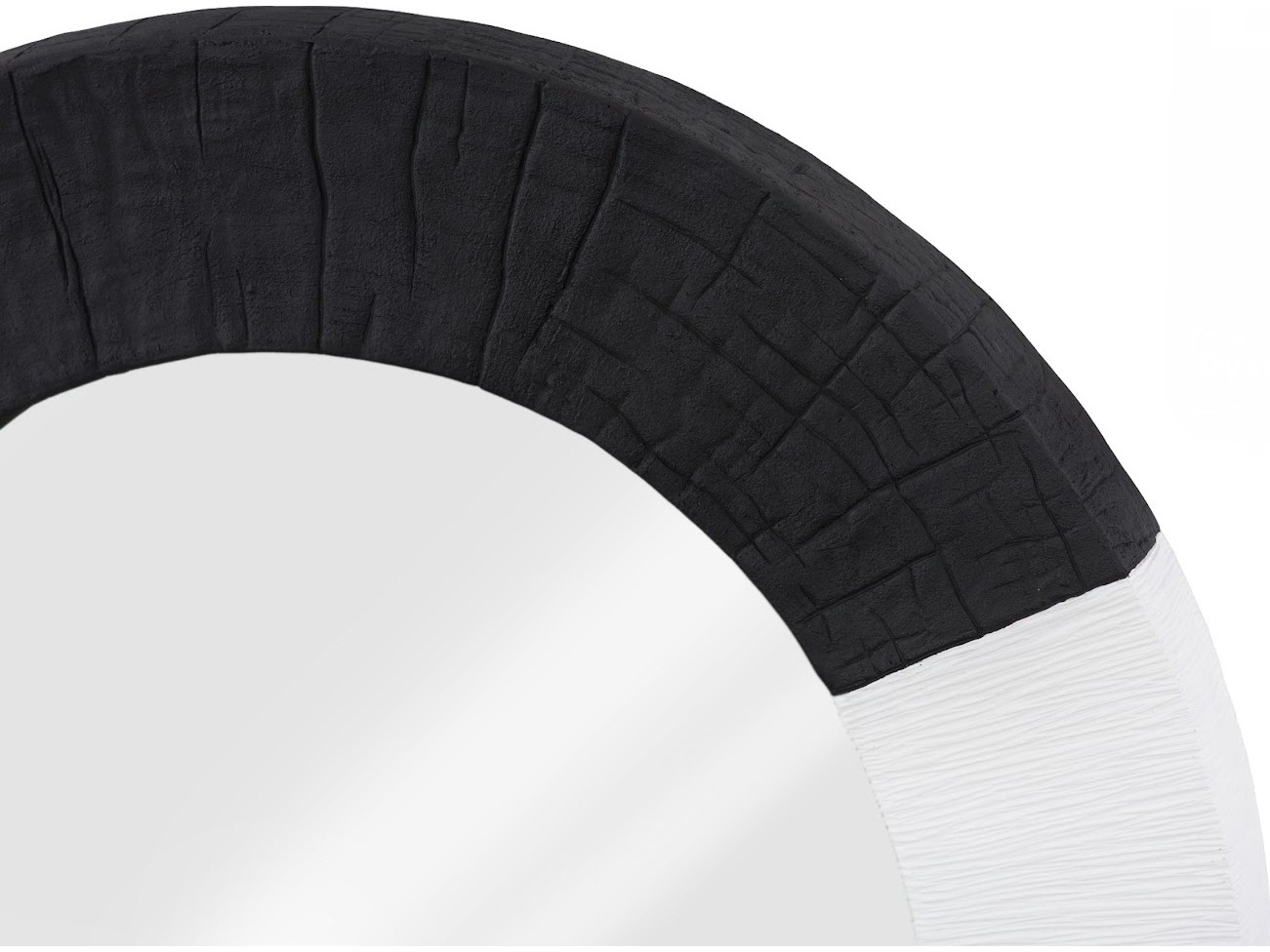 Phillips Collection Black White Wall Mirror Round