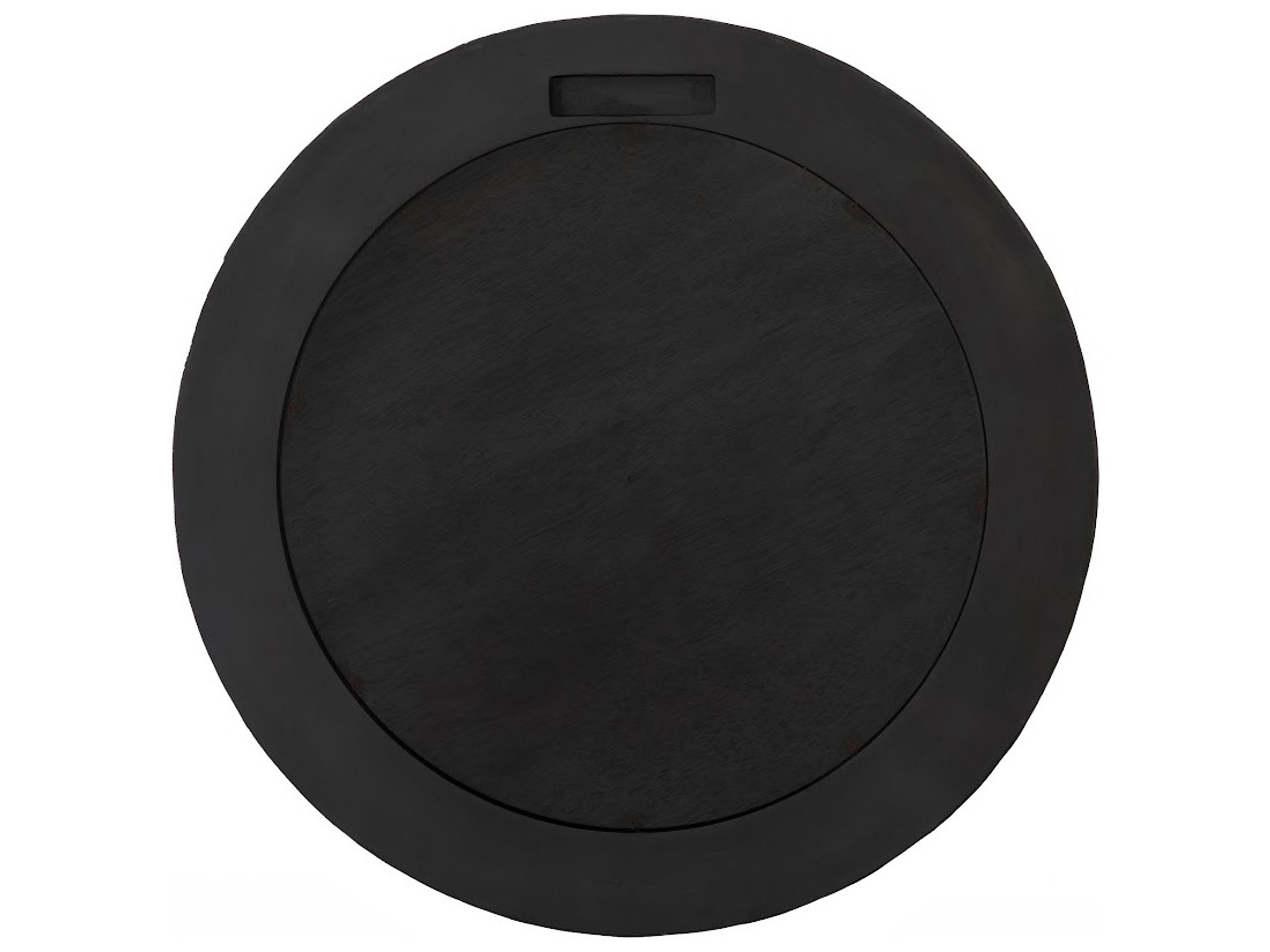 Phillips Collection Black White Wall Mirror Round