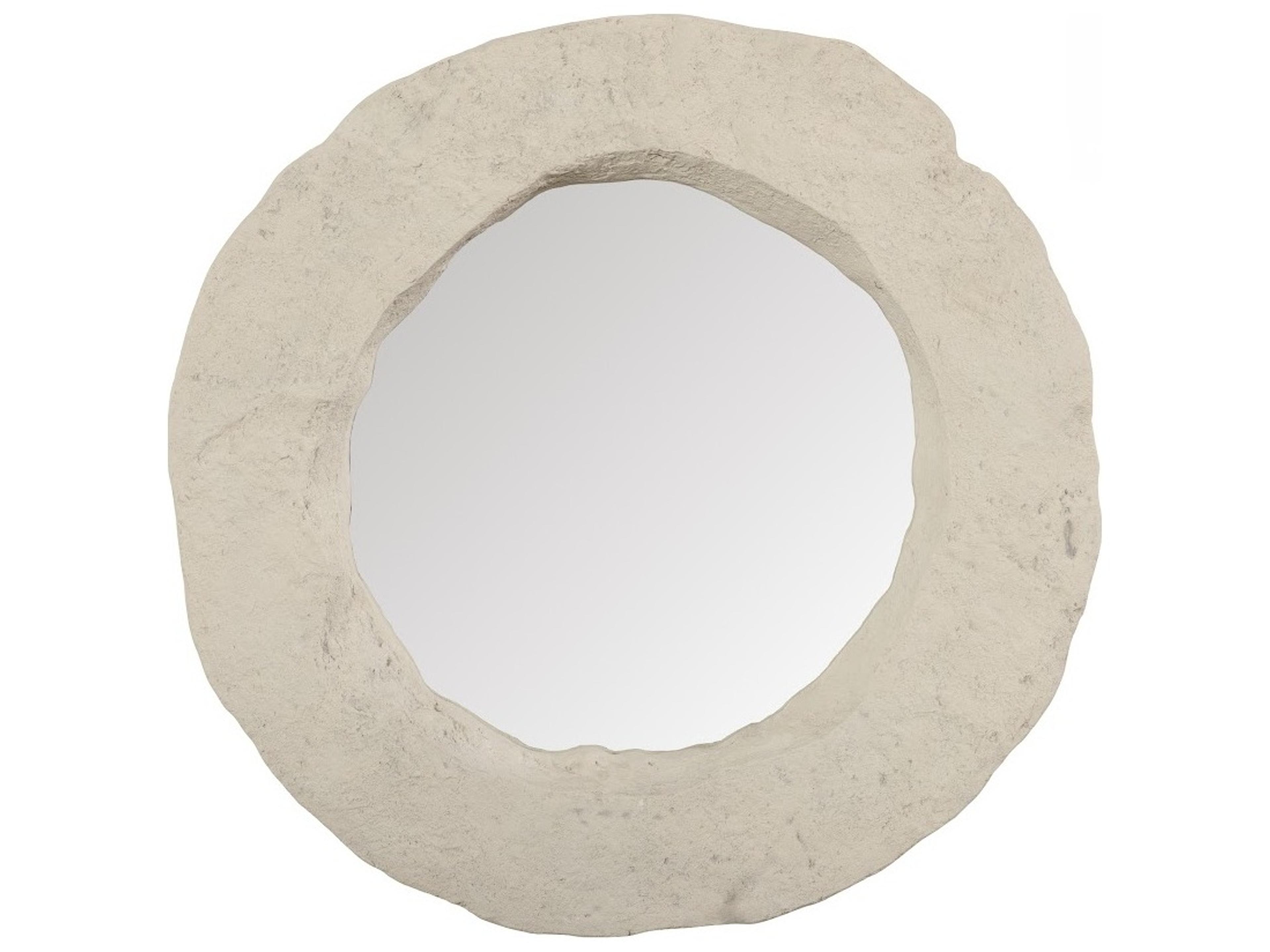 Off White Wall Mirror Round