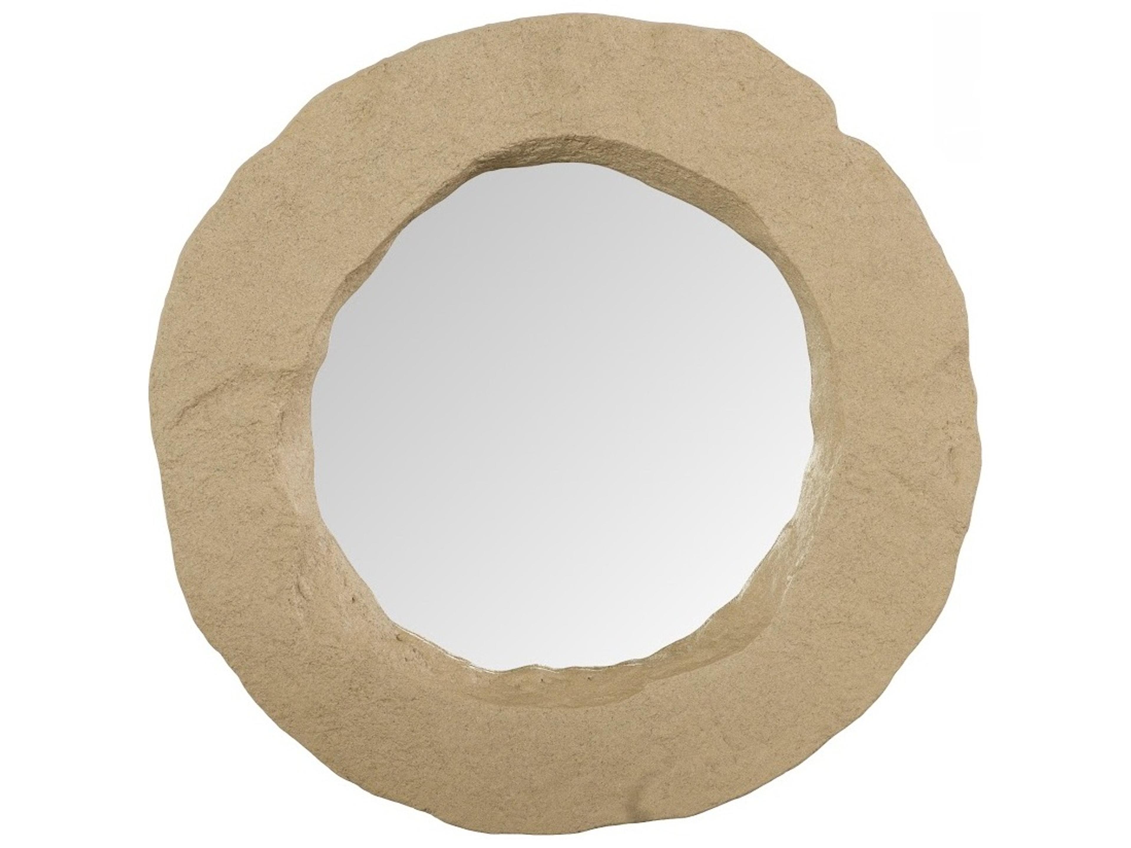 Brown Wall Mirror Round