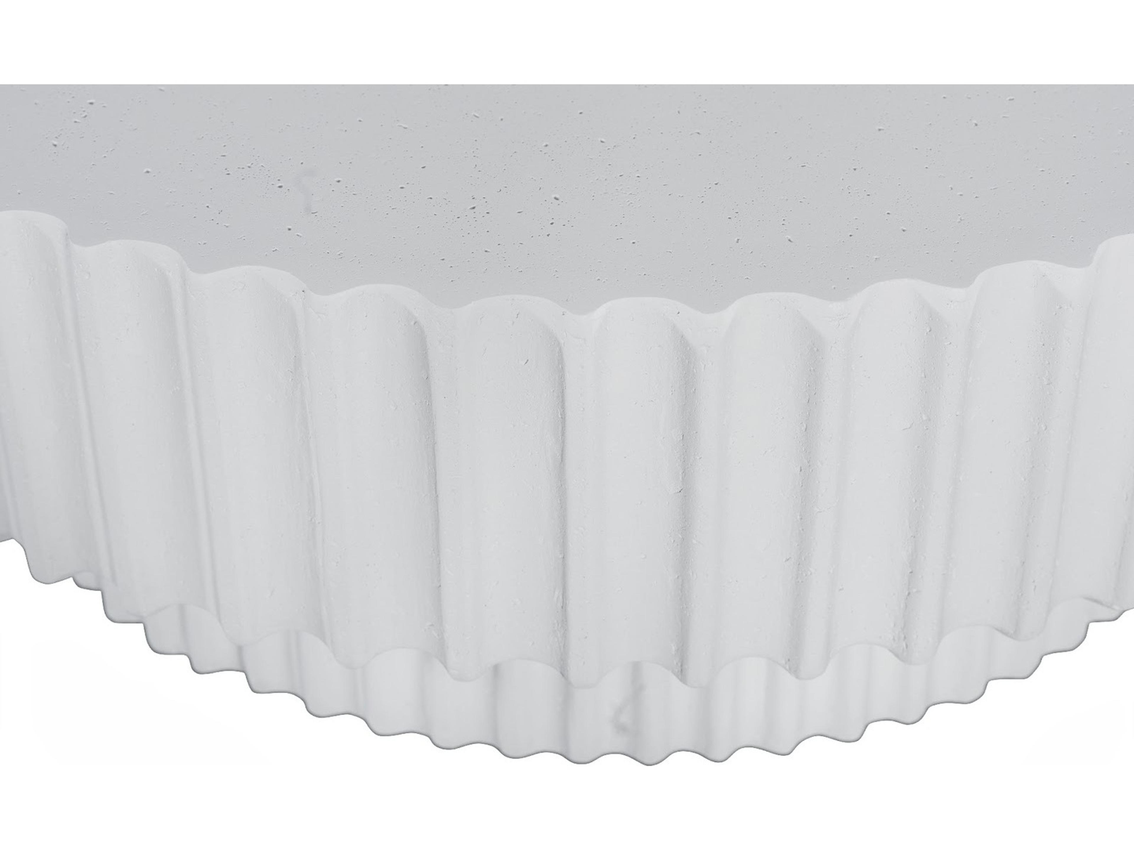 Phillips Collection Round Resin Off White Coffee Table