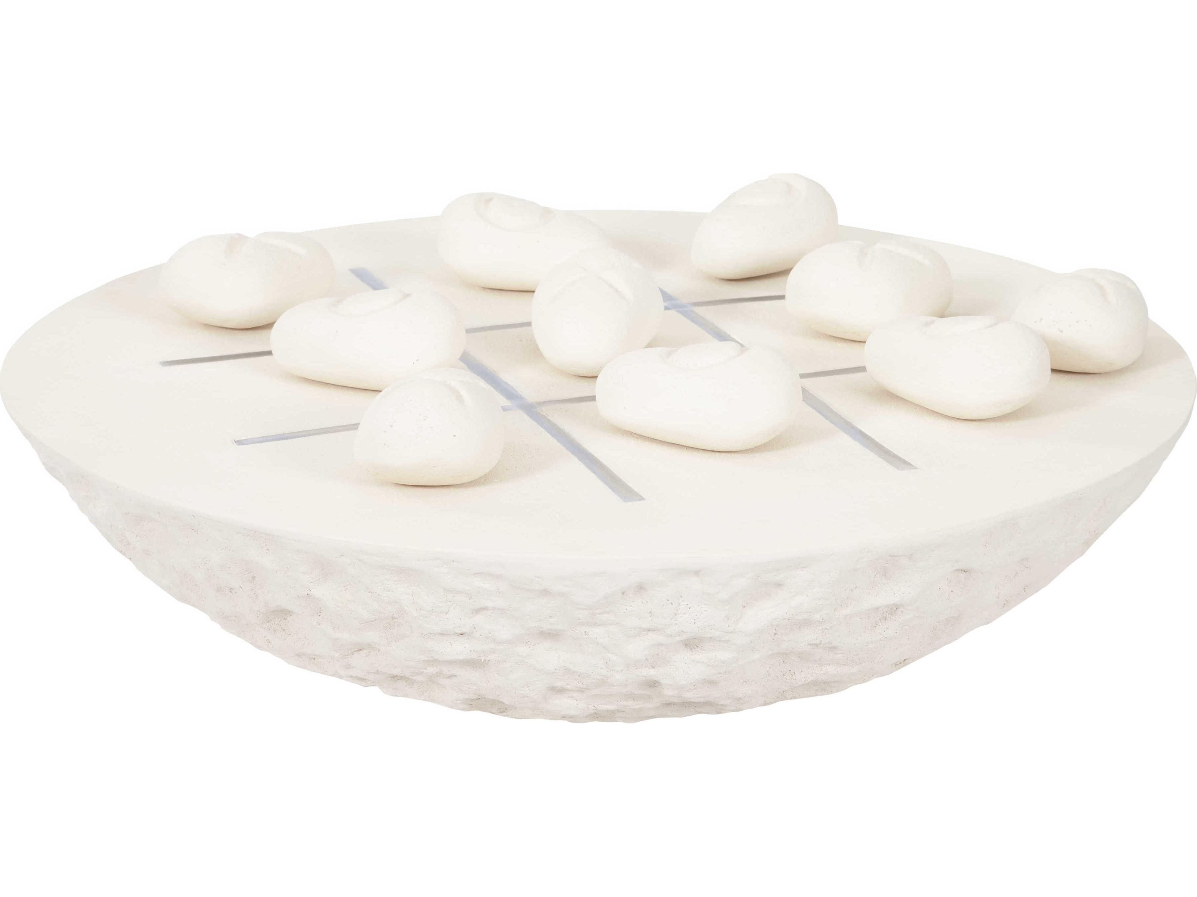 Phillips Collection Stone Cast Tic-Tac-Toe Stone