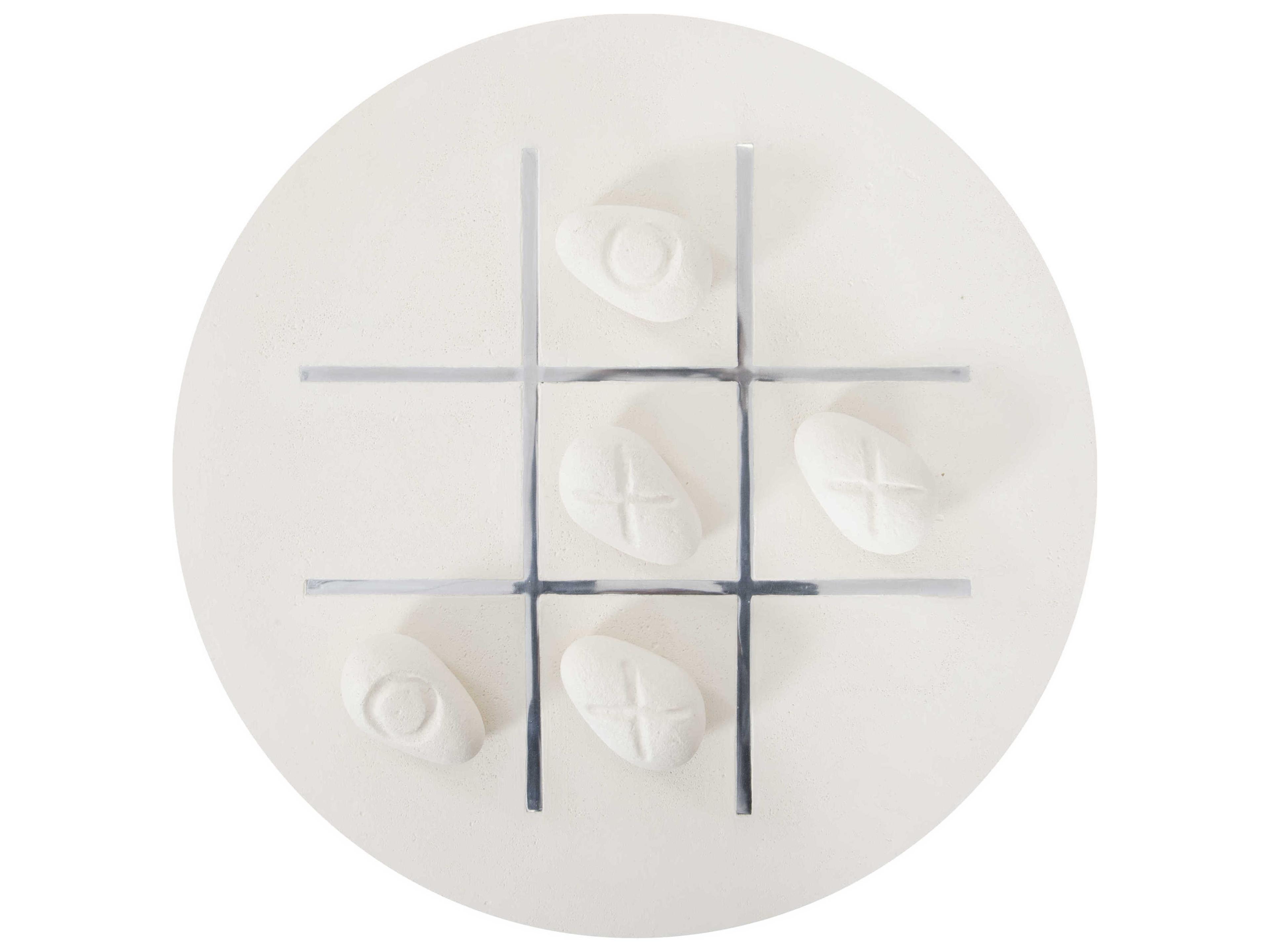 Phillips Collection Stone Cast Tic-Tac-Toe Stone
