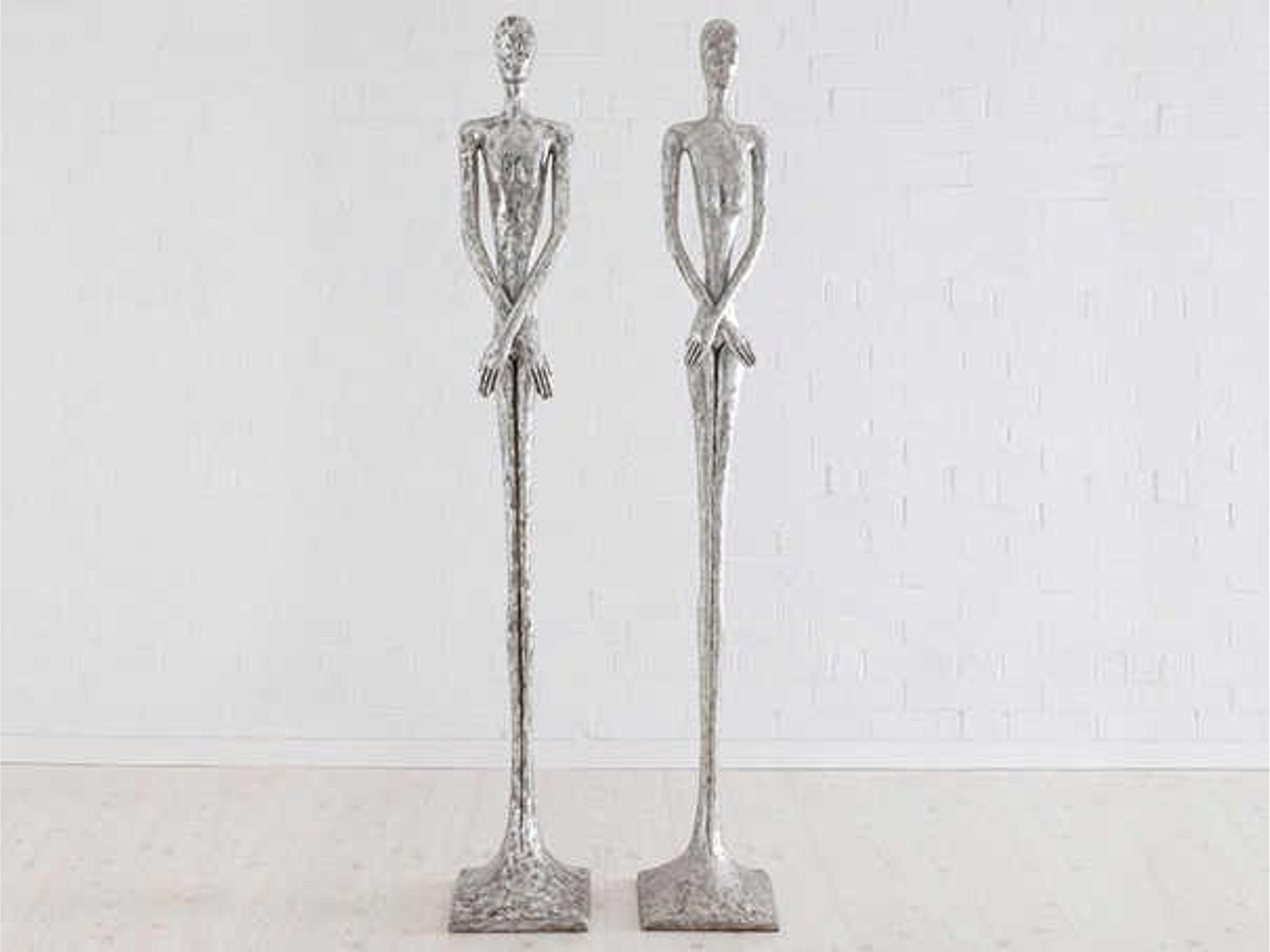 Phillips Collection Silver Leaf Skinny Female Sculpture