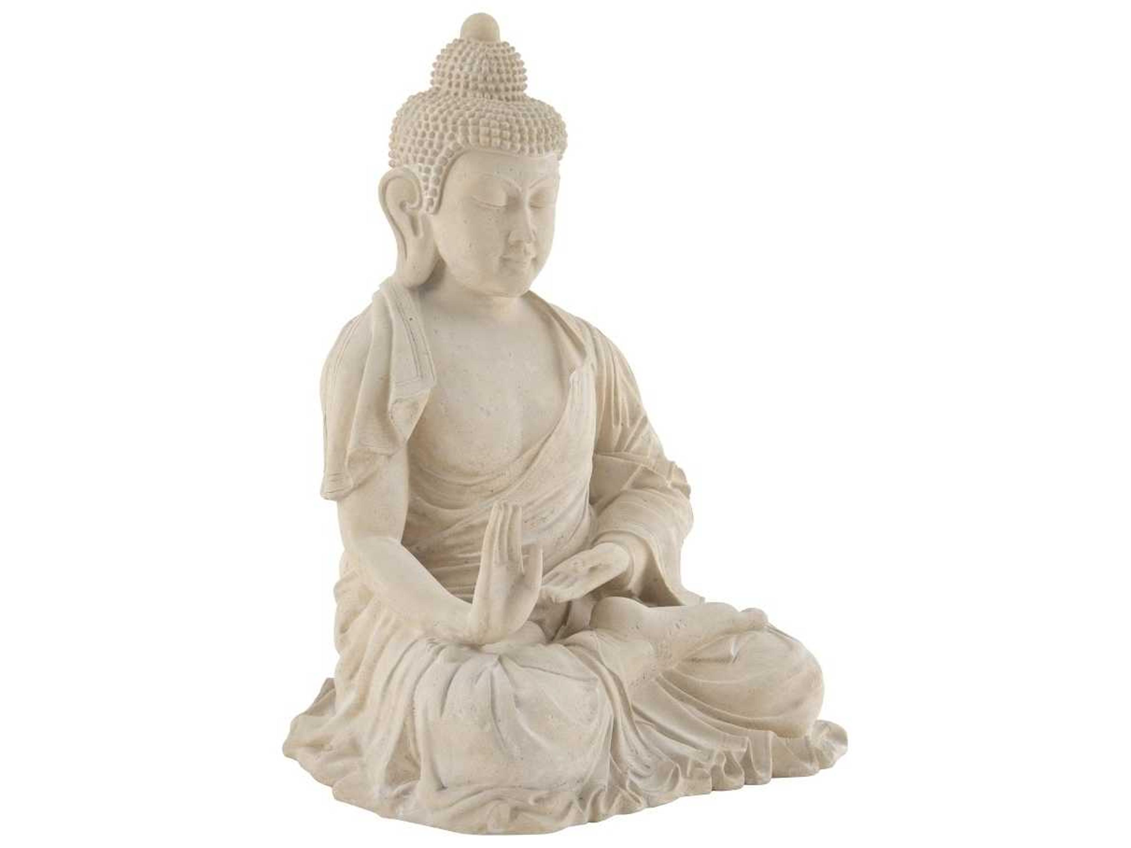Phillips Collection Roman Stone / Off White Enchanting Buddha Sculpture