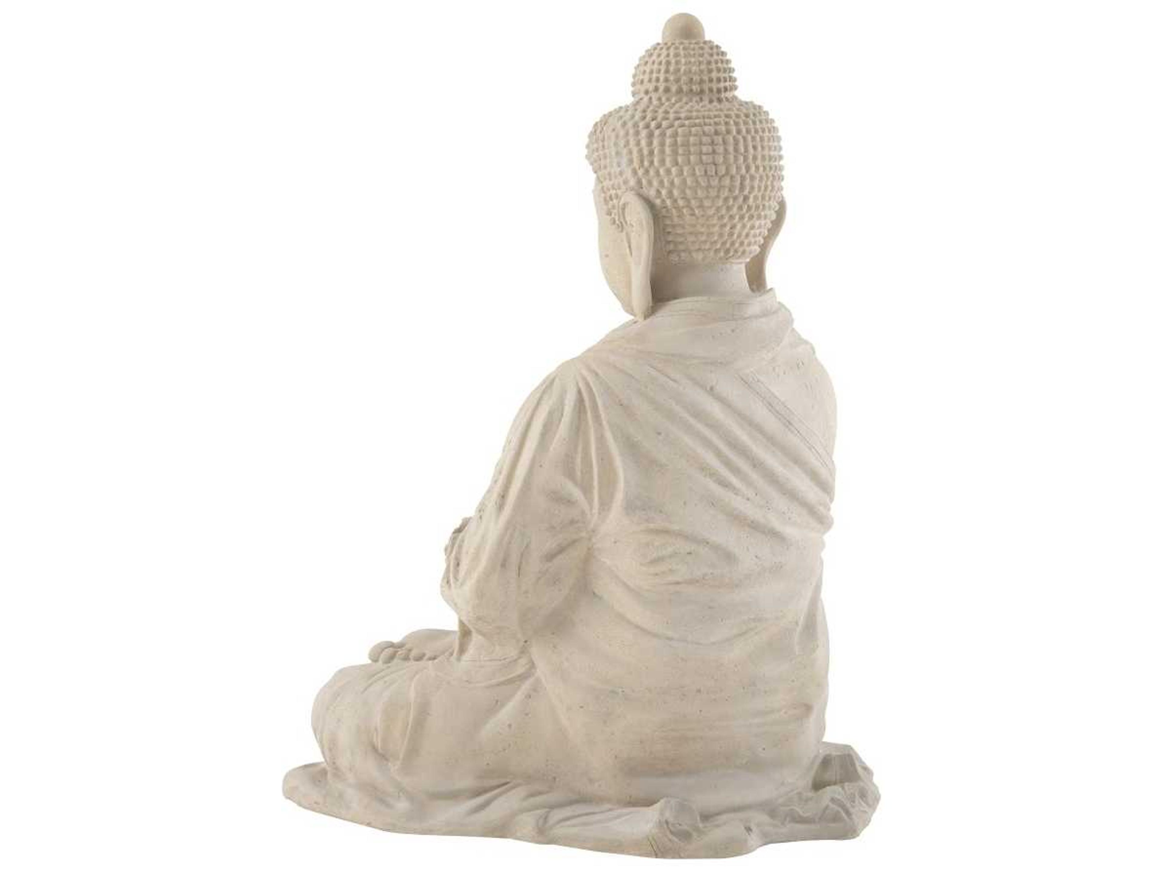 Phillips Collection Roman Stone / Off White Enchanting Buddha Sculpture